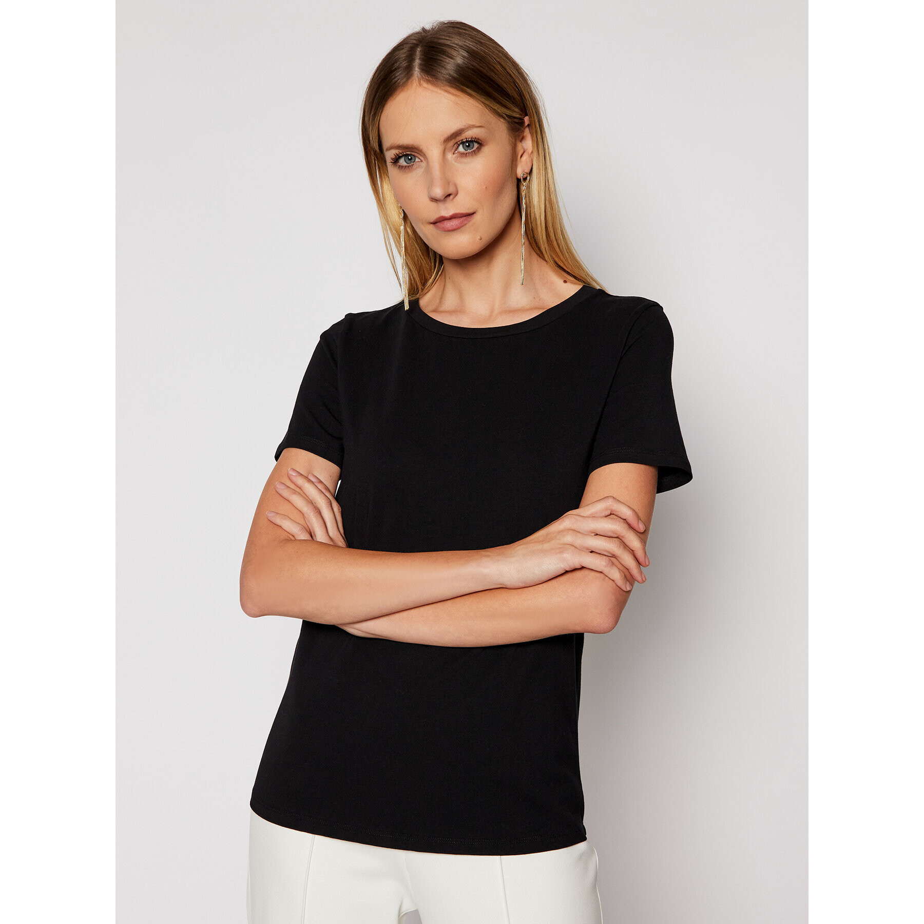 Weekend Max Mara Тишърт Multib 59710217 Черен Regular Fit - Pepit.bg