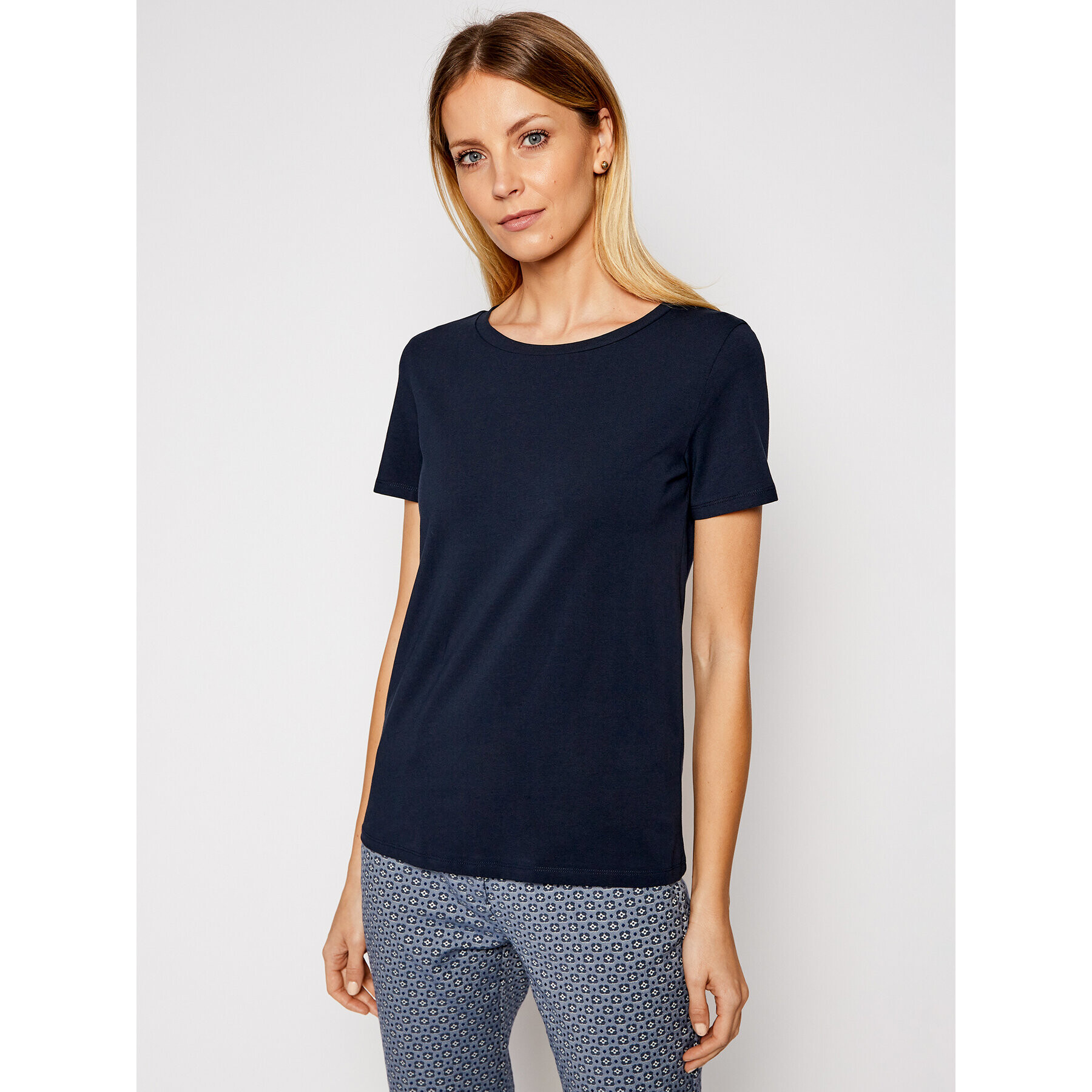 Weekend Max Mara Тишърт Multib 59710217 Тъмносин Regular Fit - Pepit.bg
