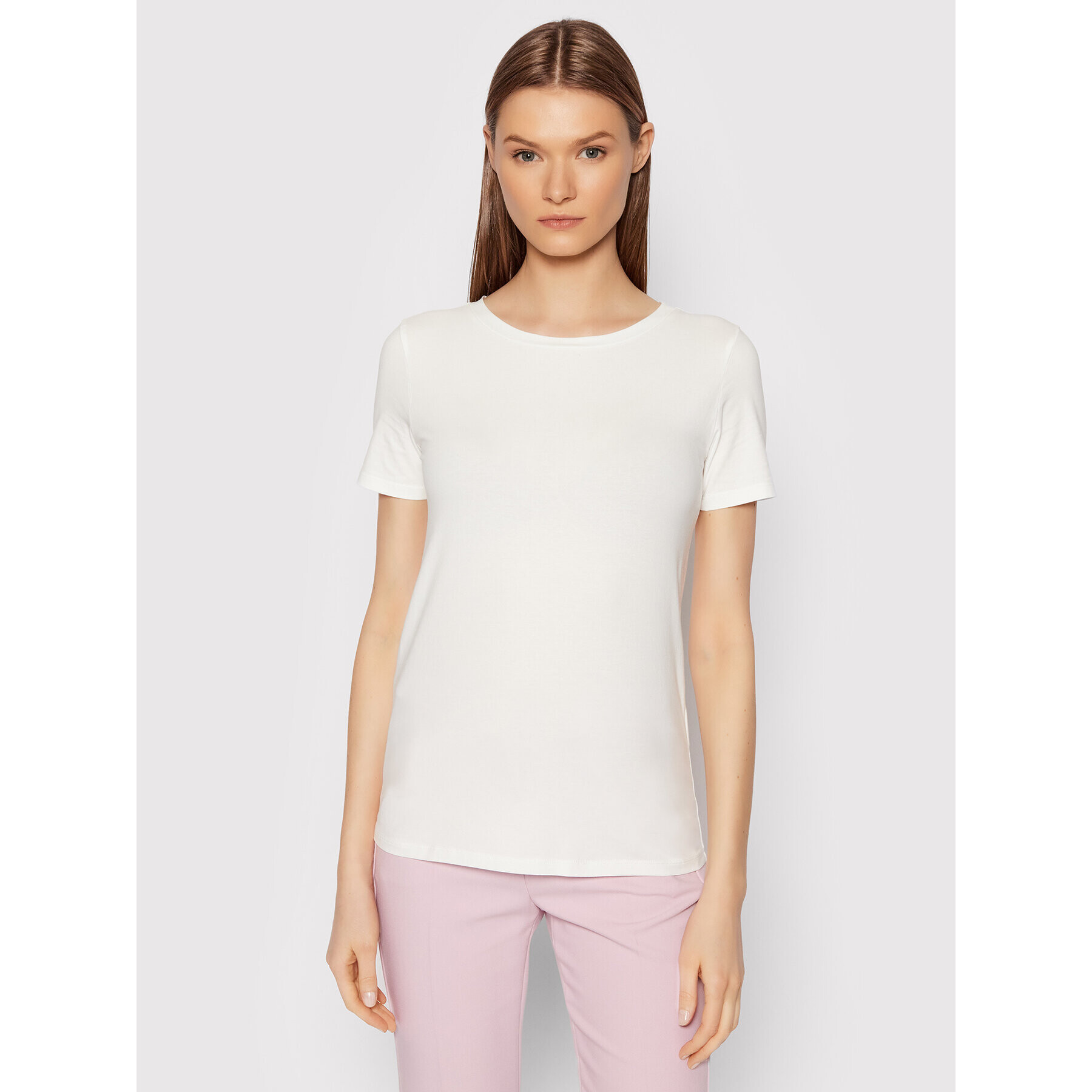 Weekend Max Mara Тишърт Multib 59710227 Бял Regular Fit - Pepit.bg
