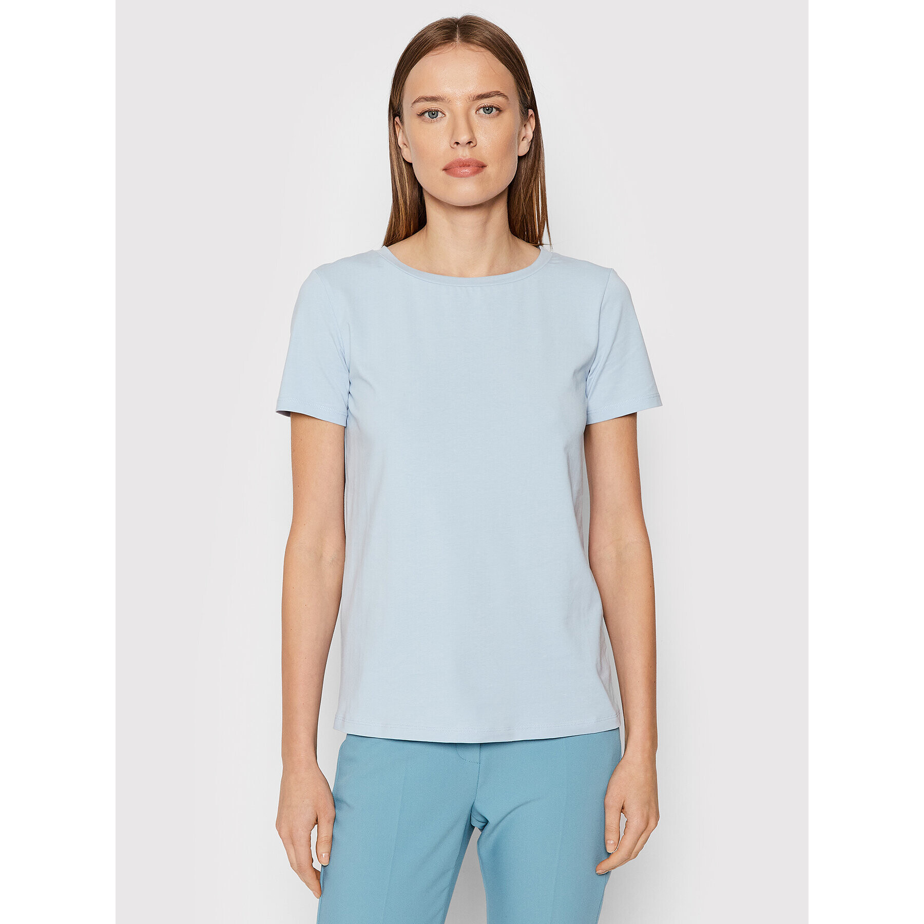 Weekend Max Mara Тишърт Multib 59710227 Син Regular Fit - Pepit.bg
