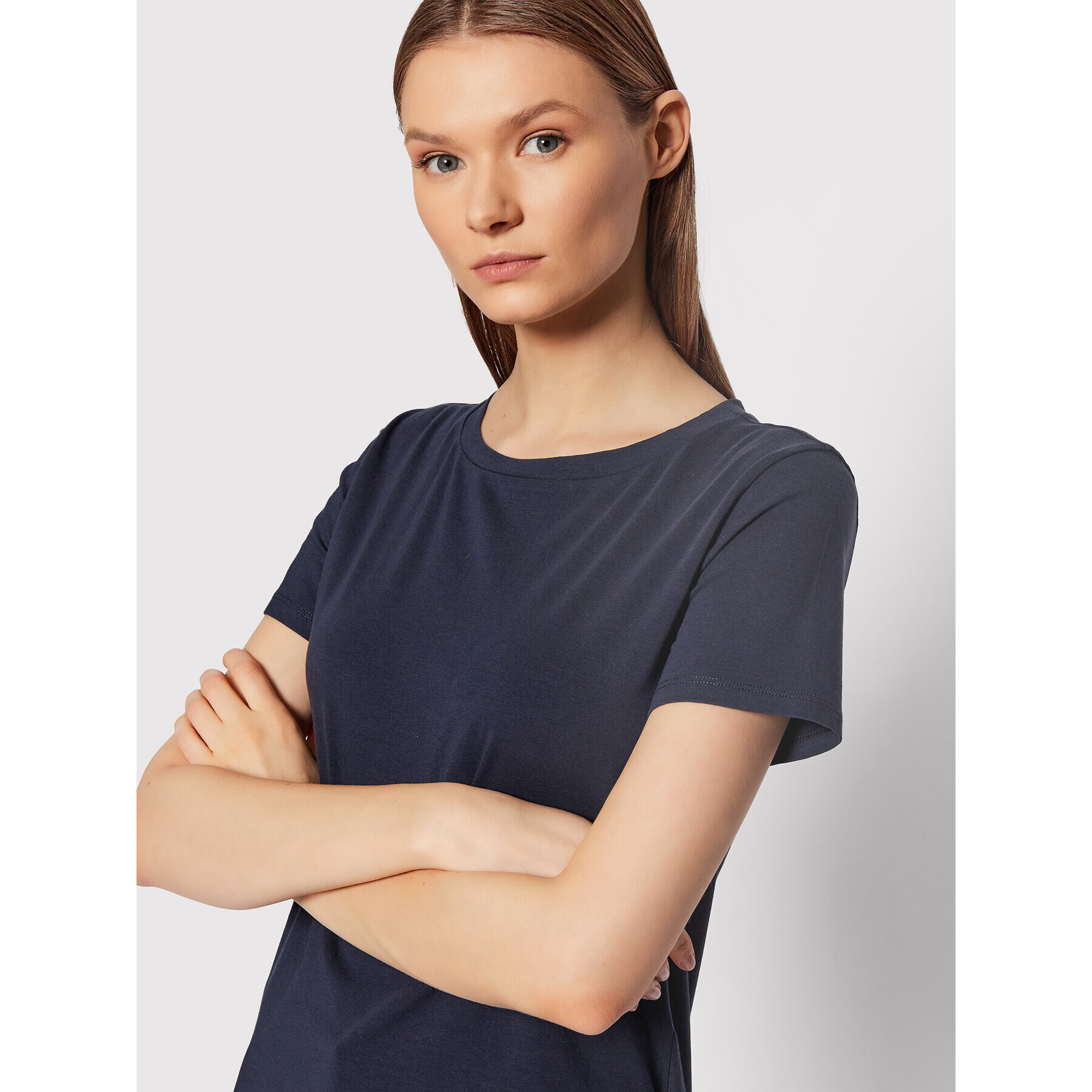 Weekend Max Mara Тишърт Multib 59710227 Тъмносин Regular Fit - Pepit.bg