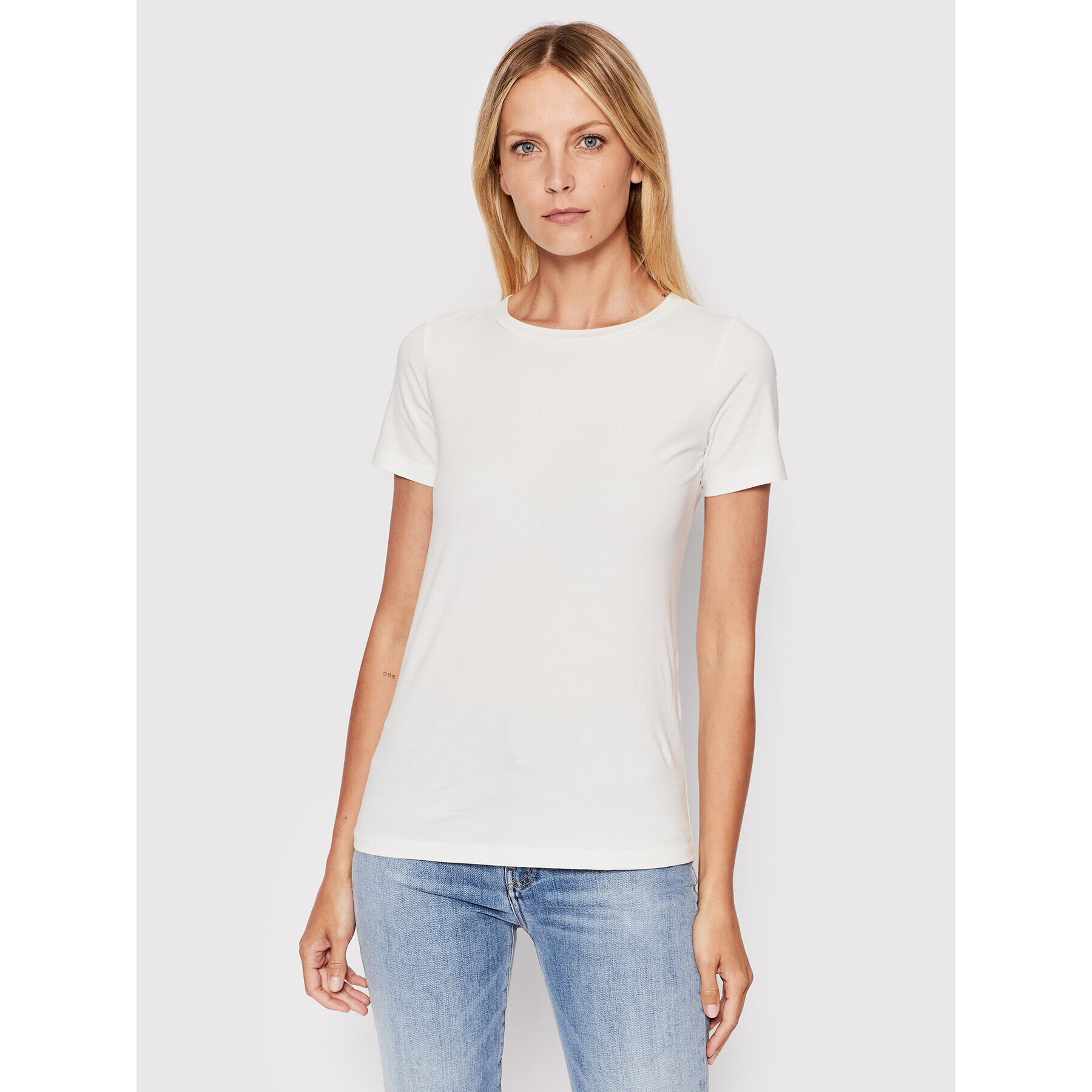 Weekend Max Mara Тишърт Multib 59760129 Бял Regular Fit - Pepit.bg