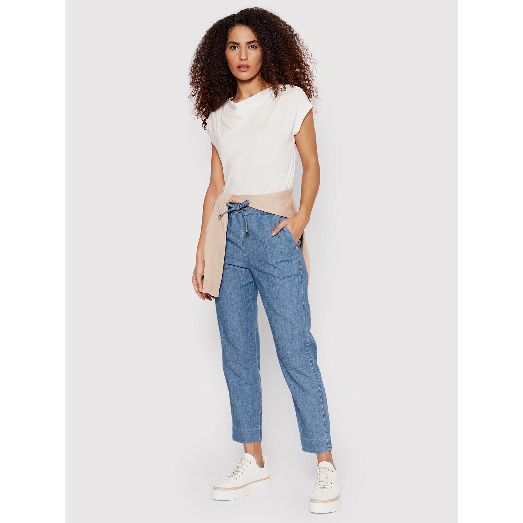 Weekend Max Mara Тишърт Multid 59410621600 Бял Regular Fit - Pepit.bg