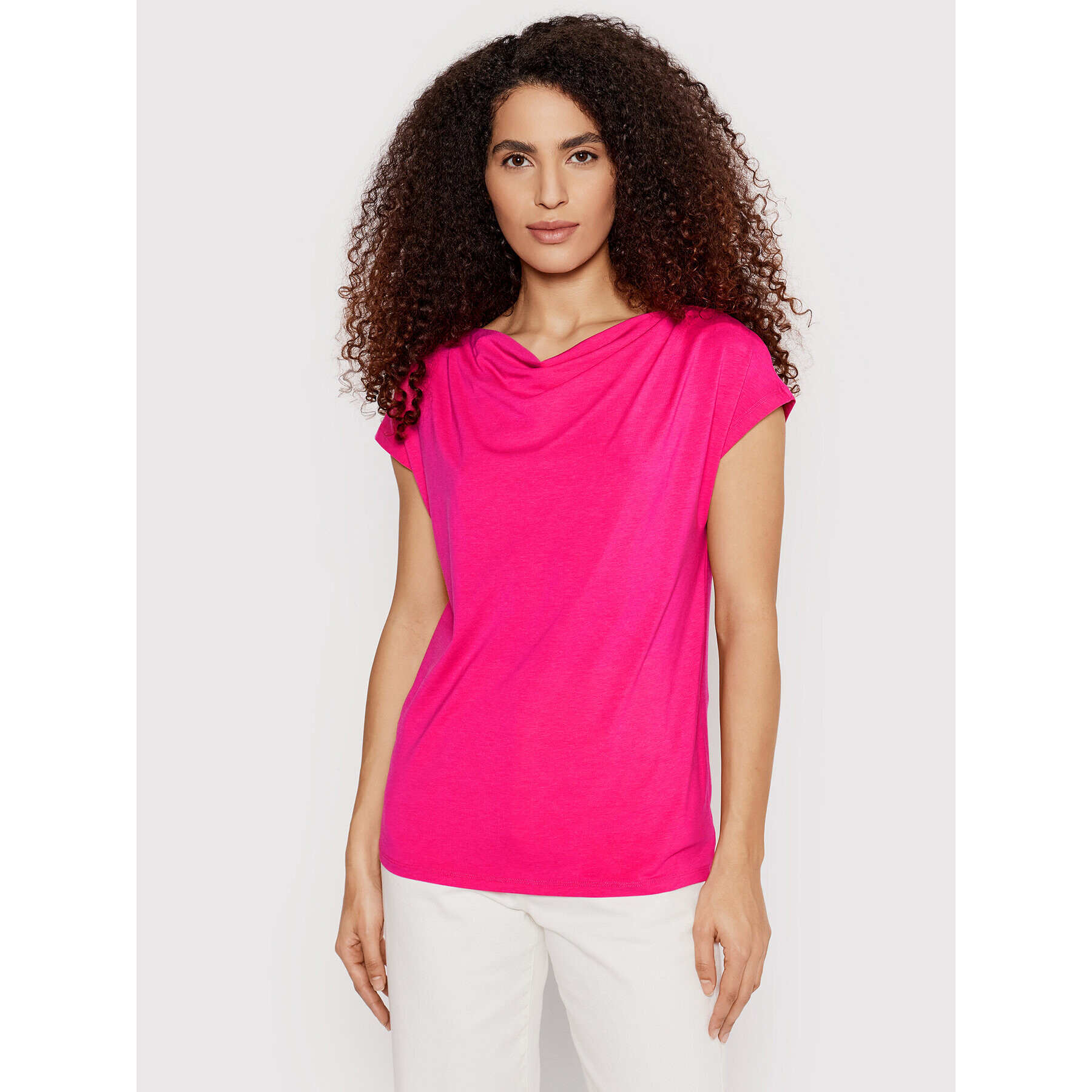 Weekend Max Mara Тишърт Multid 59410621600 Розов Regular Fit - Pepit.bg