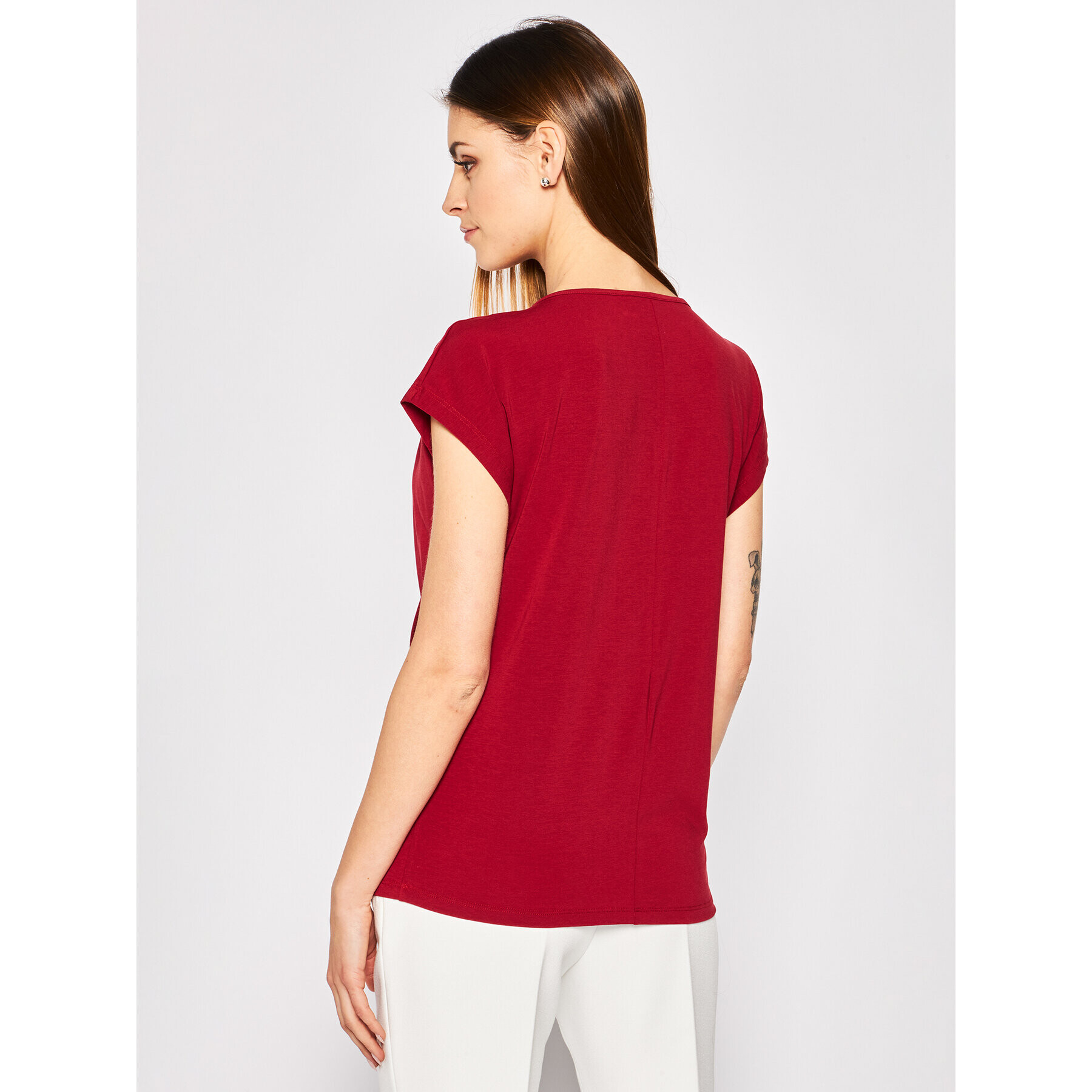 Weekend Max Mara Тишърт Multid 59411301 Бордо Slim Fit - Pepit.bg