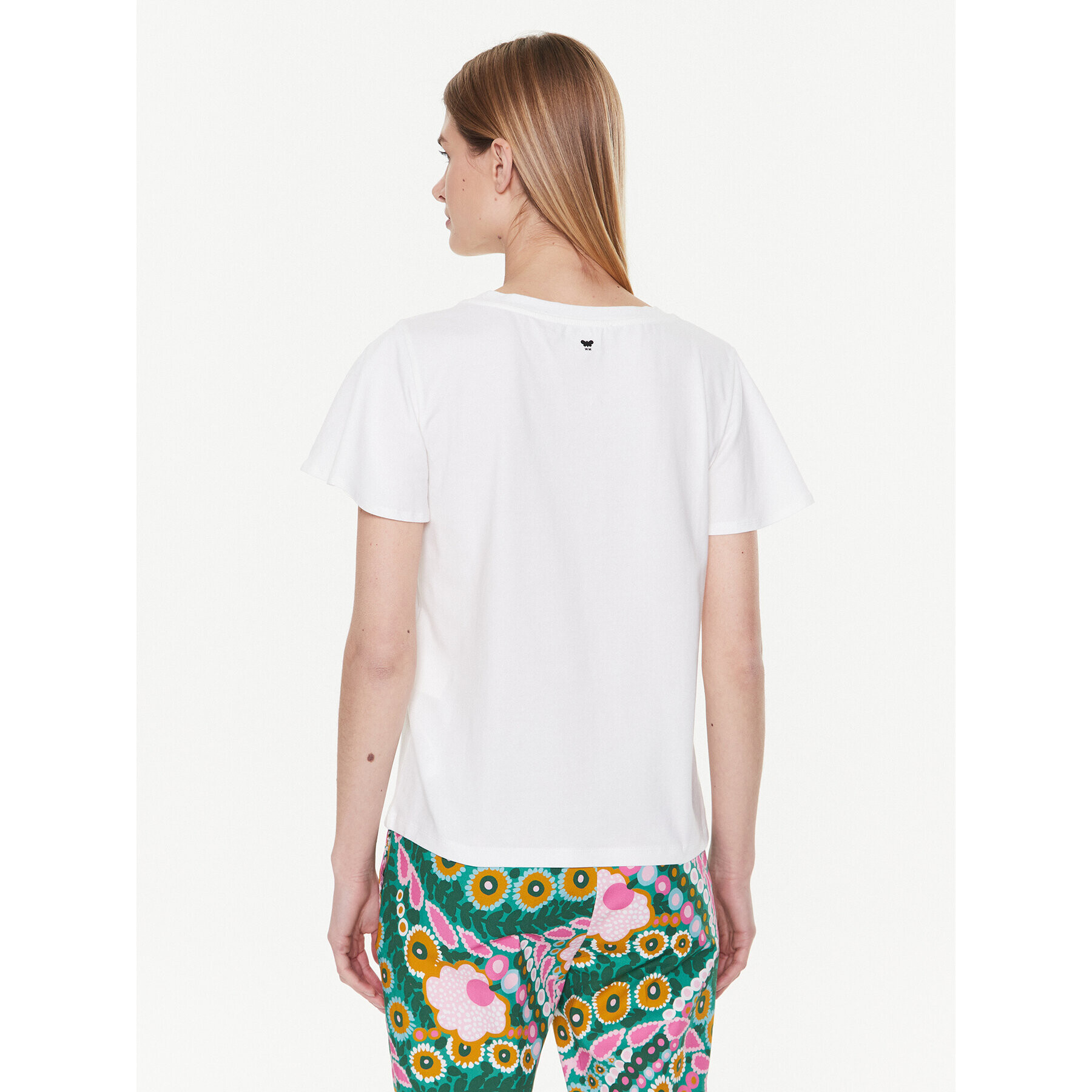 Weekend Max Mara Тишърт Multie 23594107 Бял Relaxed Fit - Pepit.bg