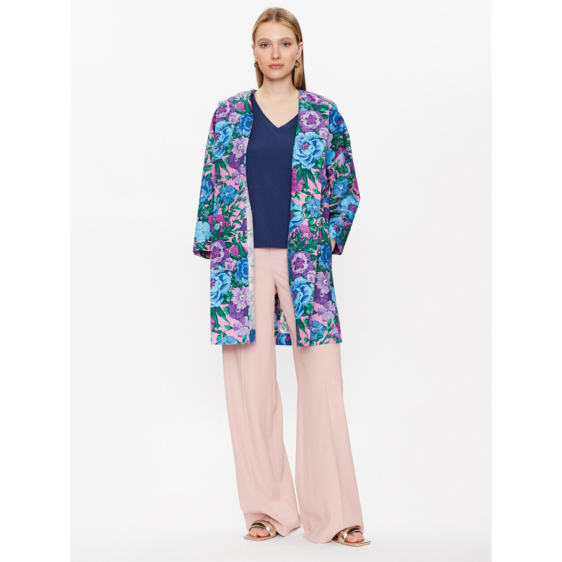Weekend Max Mara Тишърт Multie 2359410731 Тъмносин Regular Fit - Pepit.bg