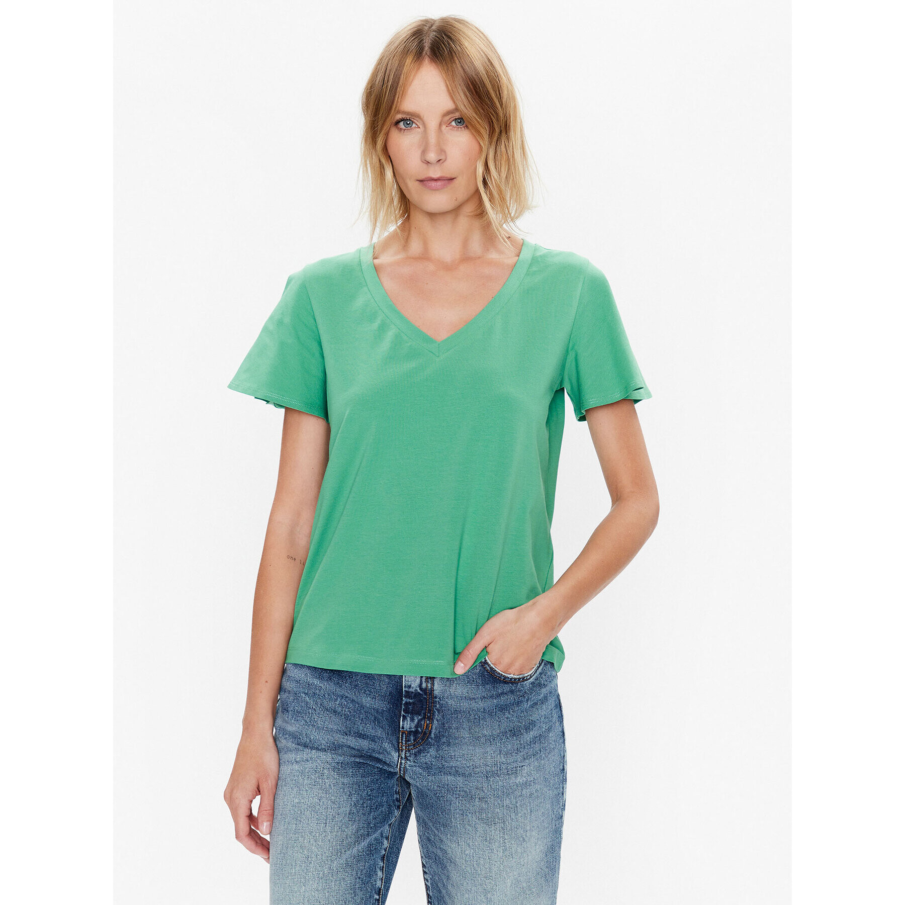 Weekend Max Mara Тишърт Multie 2359410731 Зелен Regular Fit - Pepit.bg