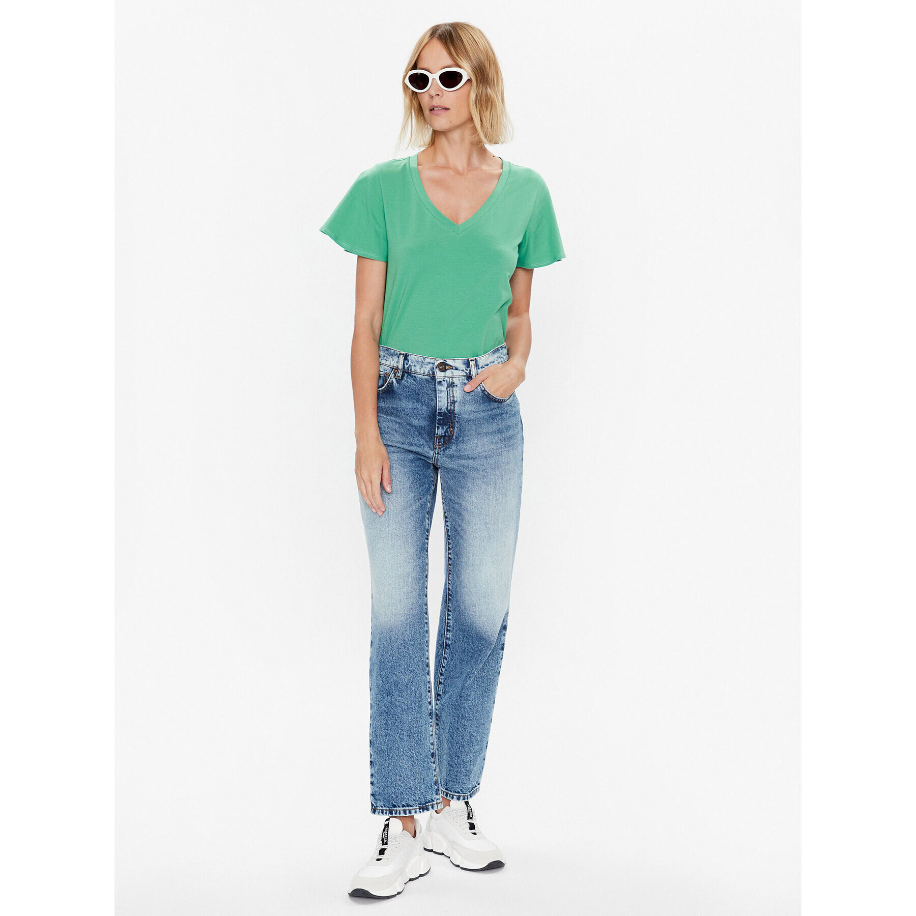 Weekend Max Mara Тишърт Multie 2359410731 Зелен Regular Fit - Pepit.bg