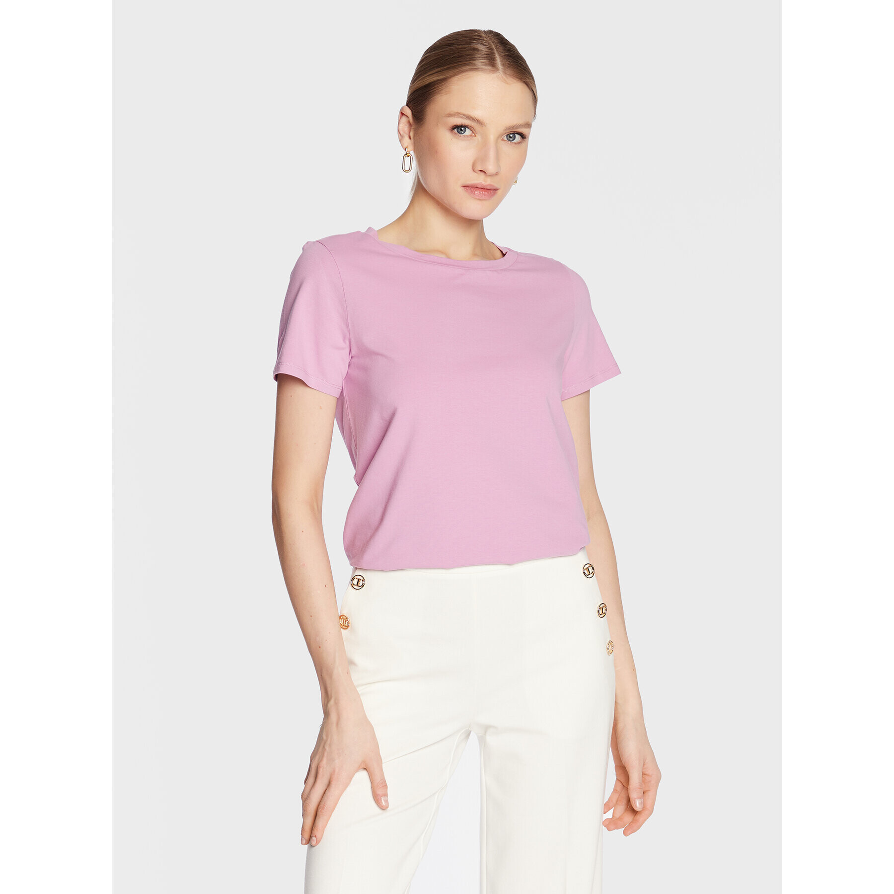 Weekend Max Mara Тишърт Multif 23597103 Розов Regular Fit - Pepit.bg