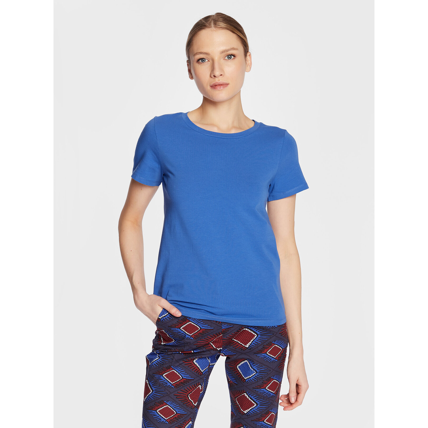 Weekend Max Mara Тишърт Multif 23597103 Син Regular Fit - Pepit.bg