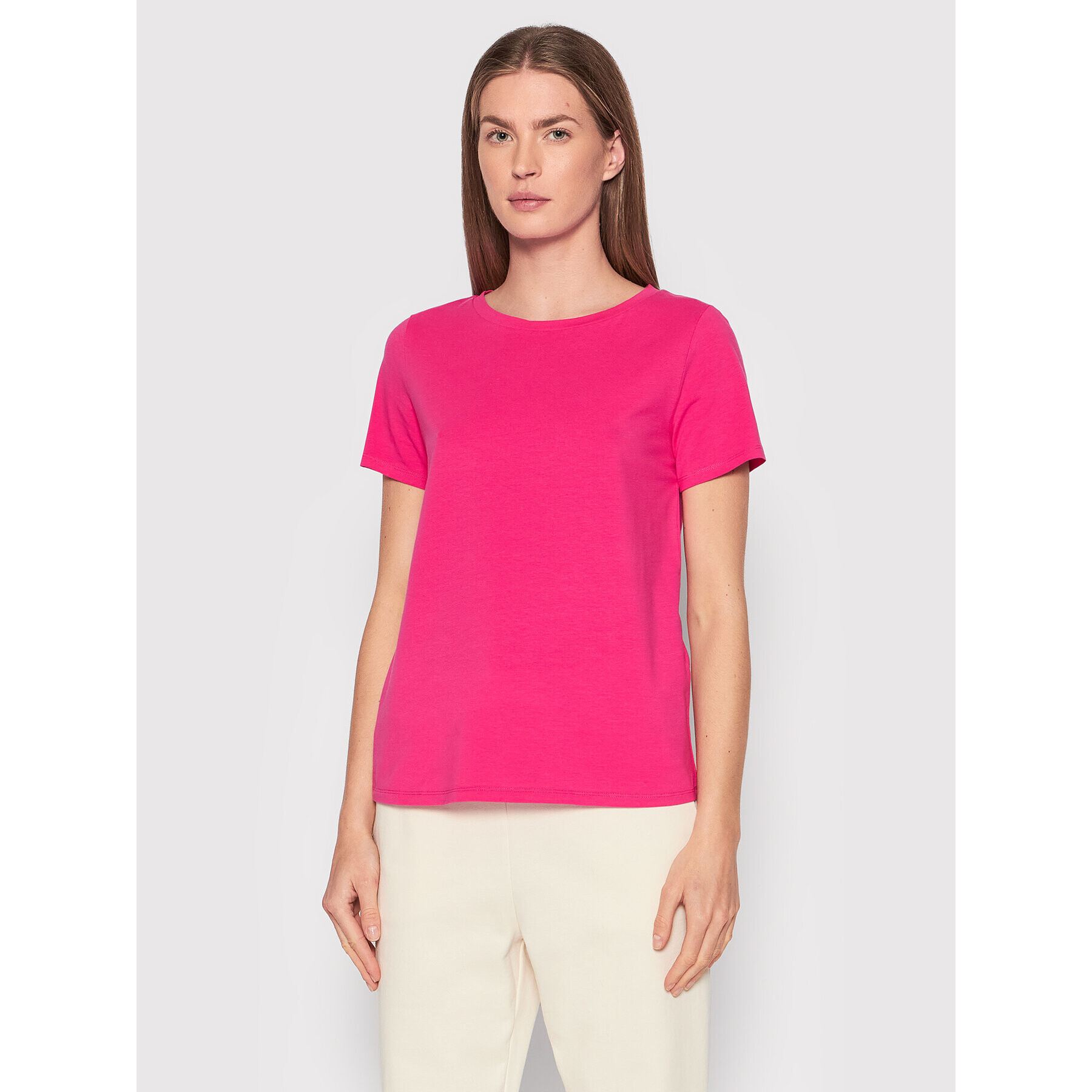 Weekend Max Mara Тишърт Multif 59710121 Розов Regular Fit - Pepit.bg