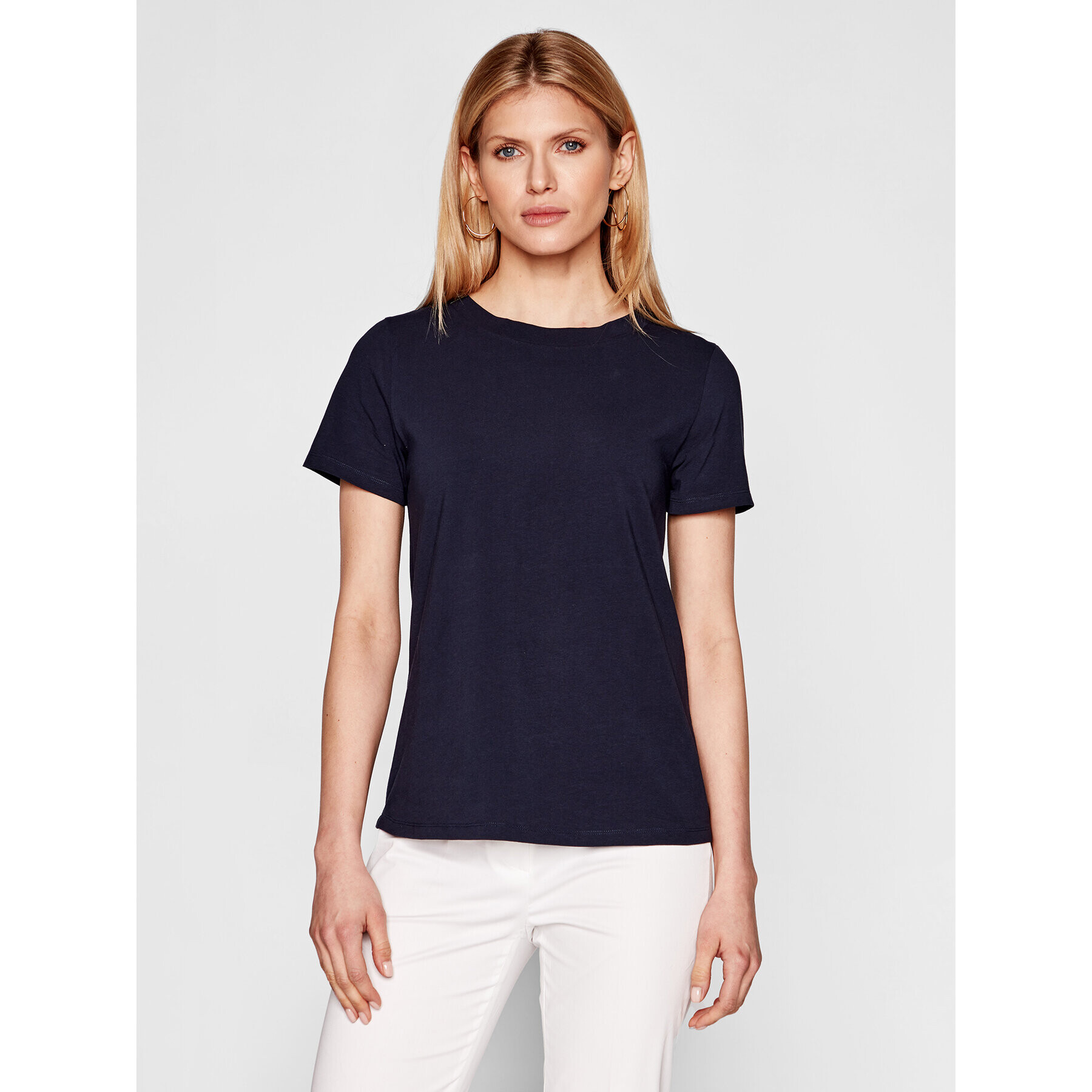 Weekend Max Mara Тишърт Multif 59710311 Тъмносин Regular Fit - Pepit.bg