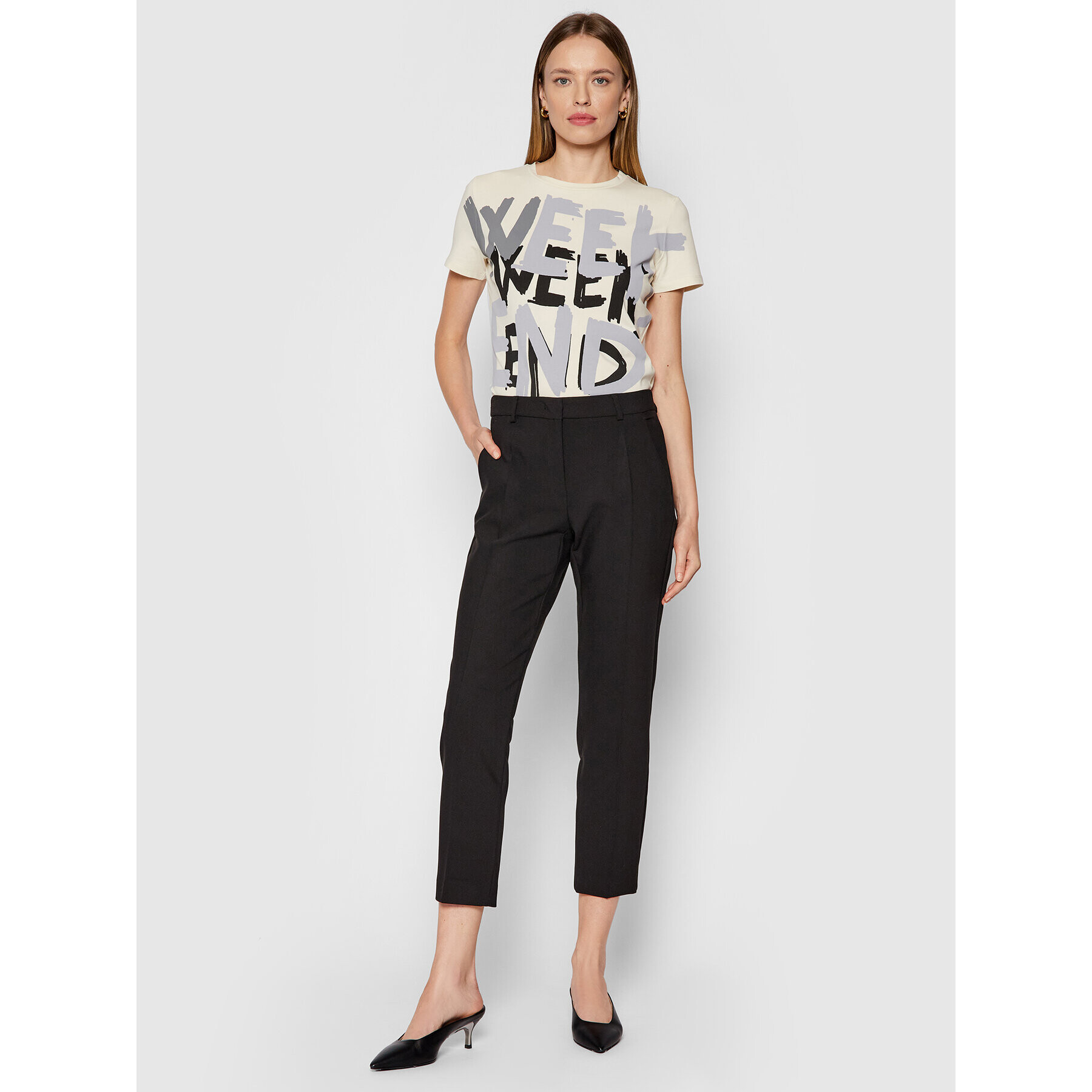 Weekend Max Mara Тишърт Rana 5976041 Бежов Regular Fit - Pepit.bg