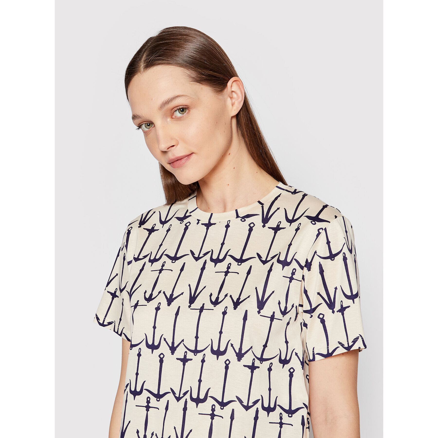 Weekend Max Mara Тишърт Scoglio 59710421 Бежов Regular Fit - Pepit.bg