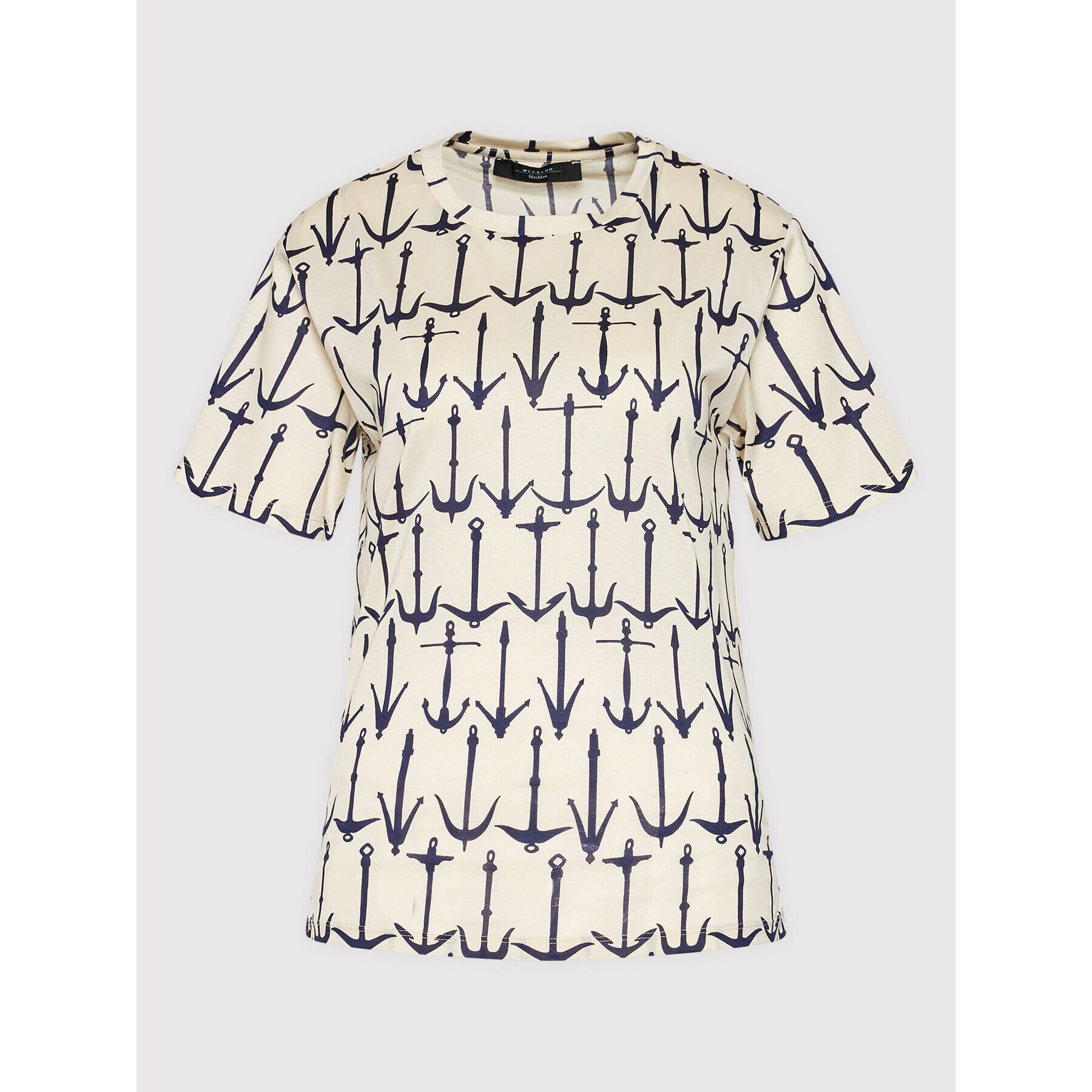 Weekend Max Mara Тишърт Scoglio 59710421 Бежов Regular Fit - Pepit.bg