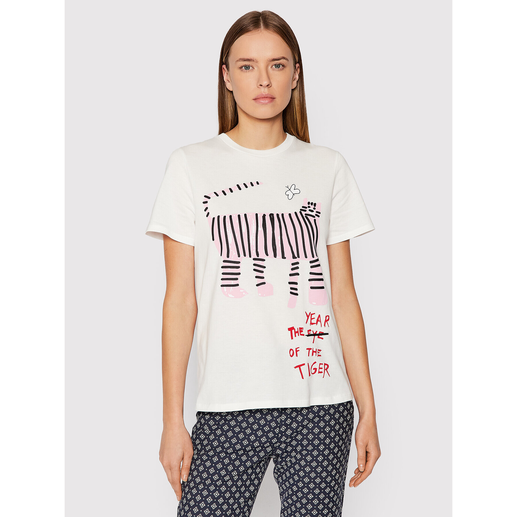 Weekend Max Mara Тишърт Suvi 59710527 Бял Regular Fit - Pepit.bg