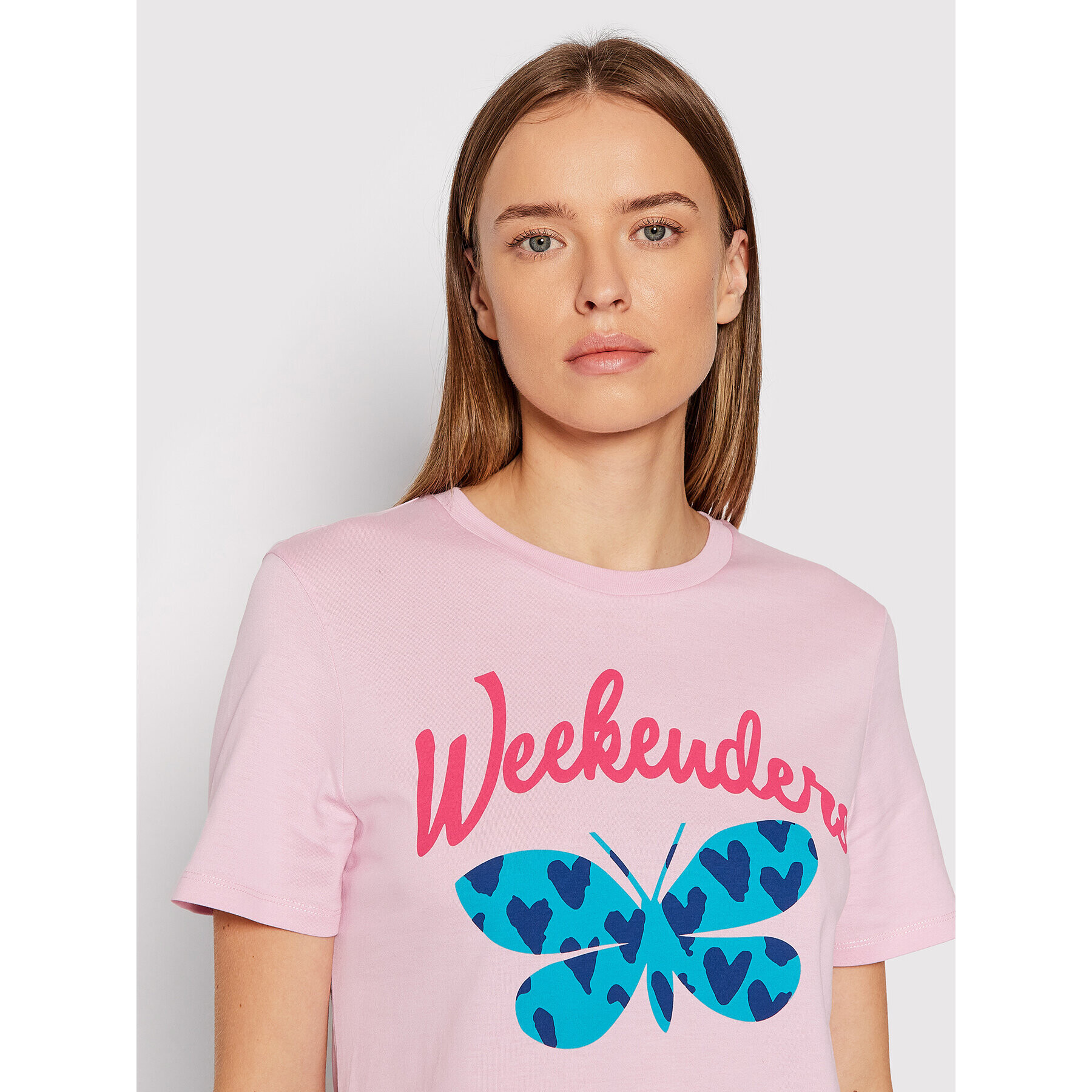 Weekend Max Mara Тишърт Suvi 59710527 Розов Regular Fit - Pepit.bg