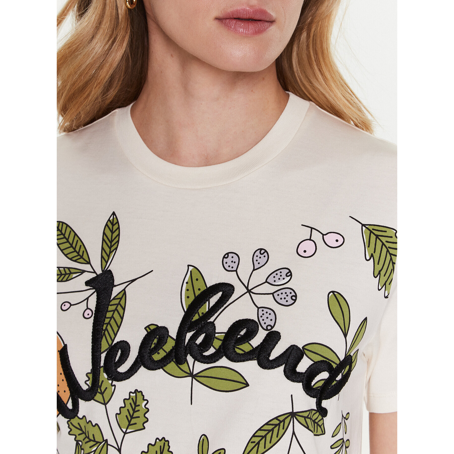 Weekend Max Mara Тишърт Talento 2359710137 Екрю Regular Fit - Pepit.bg