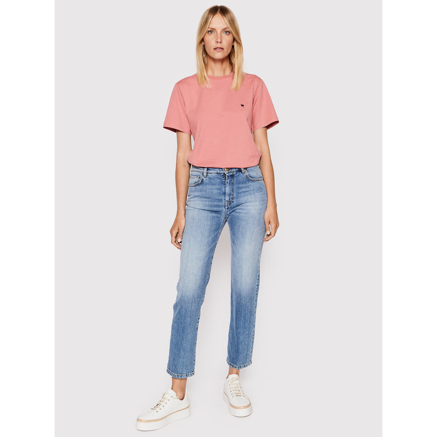 Weekend Max Mara Тишърт Venaco 59760529 Розов Relaxed Fit - Pepit.bg