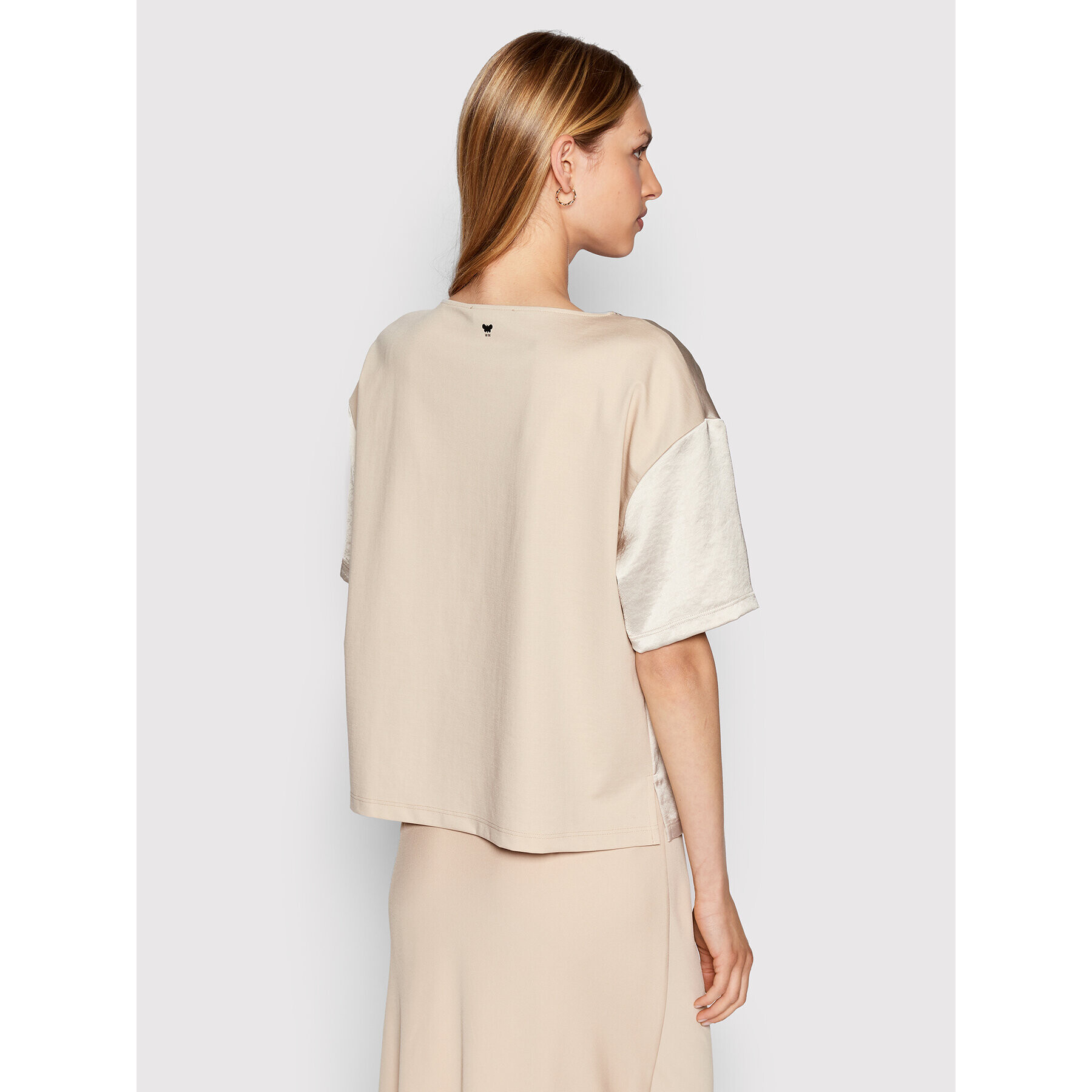 Weekend Max Mara Тишърт Vetro 59460429 Бежов Relaxed Fit - Pepit.bg