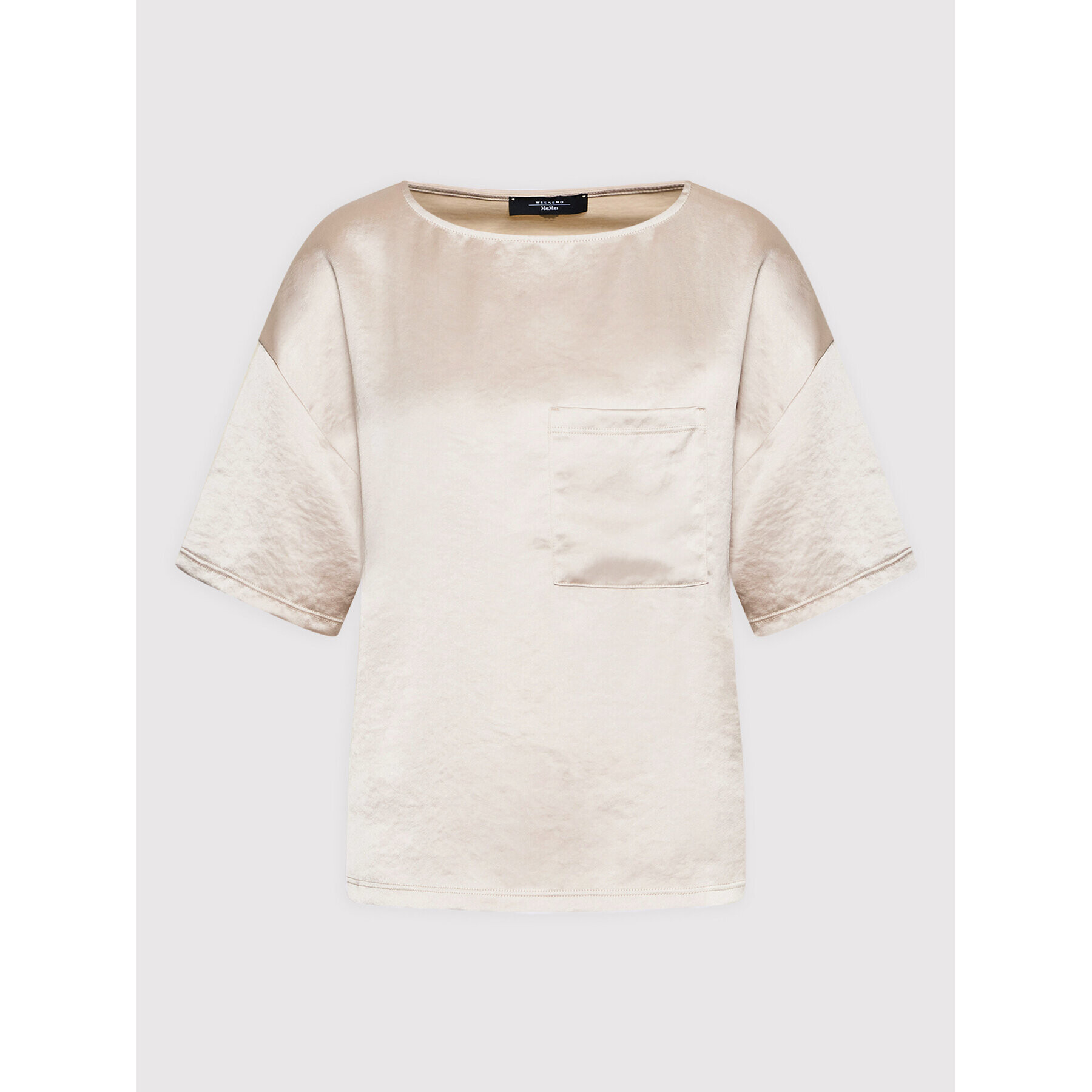 Weekend Max Mara Тишърт Vetro 59460429 Бежов Relaxed Fit - Pepit.bg