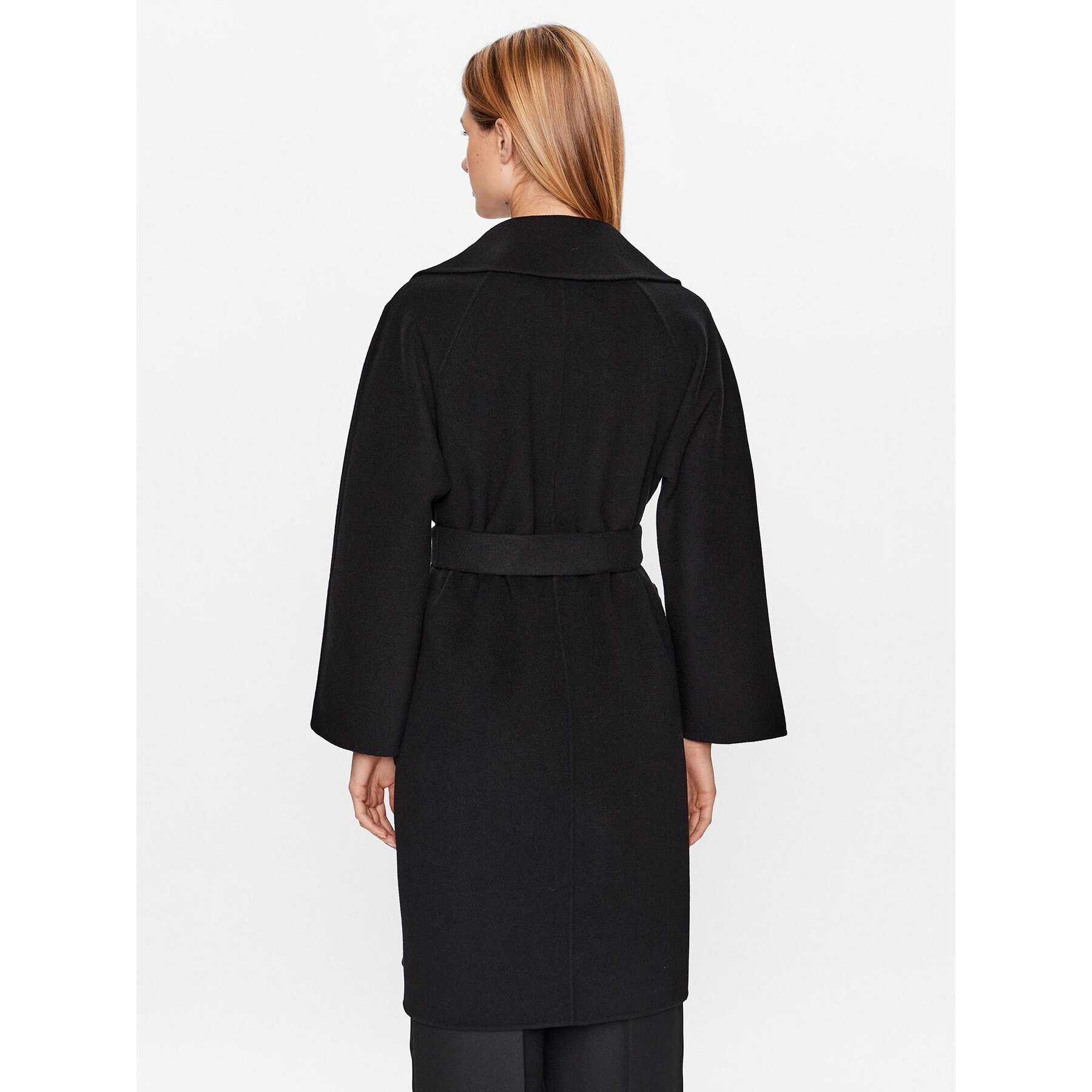 Weekend Max Mara Вълнено палто 2350160339 Черен Regular Fit - Pepit.bg