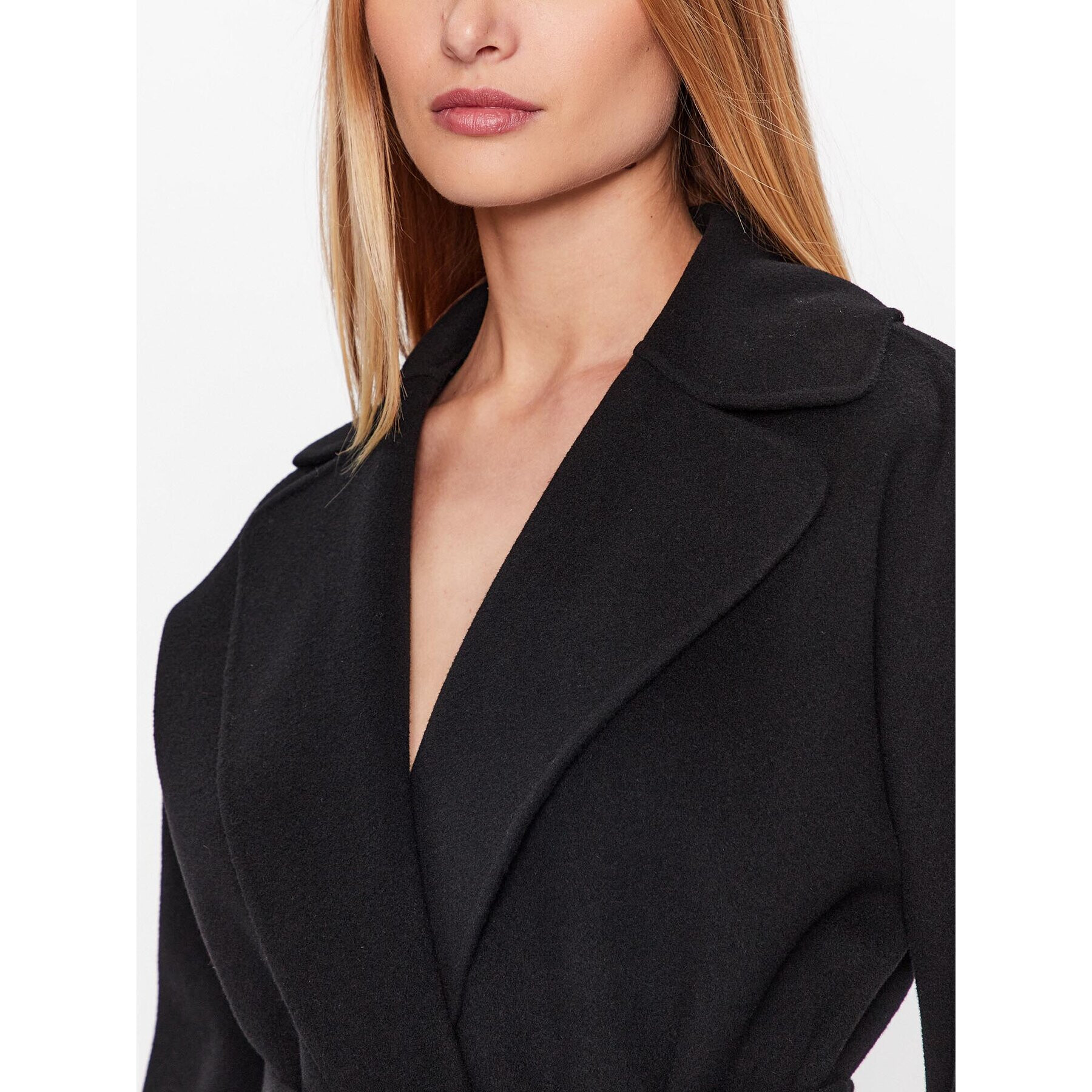 Weekend Max Mara Вълнено палто 2350160339 Черен Regular Fit - Pepit.bg