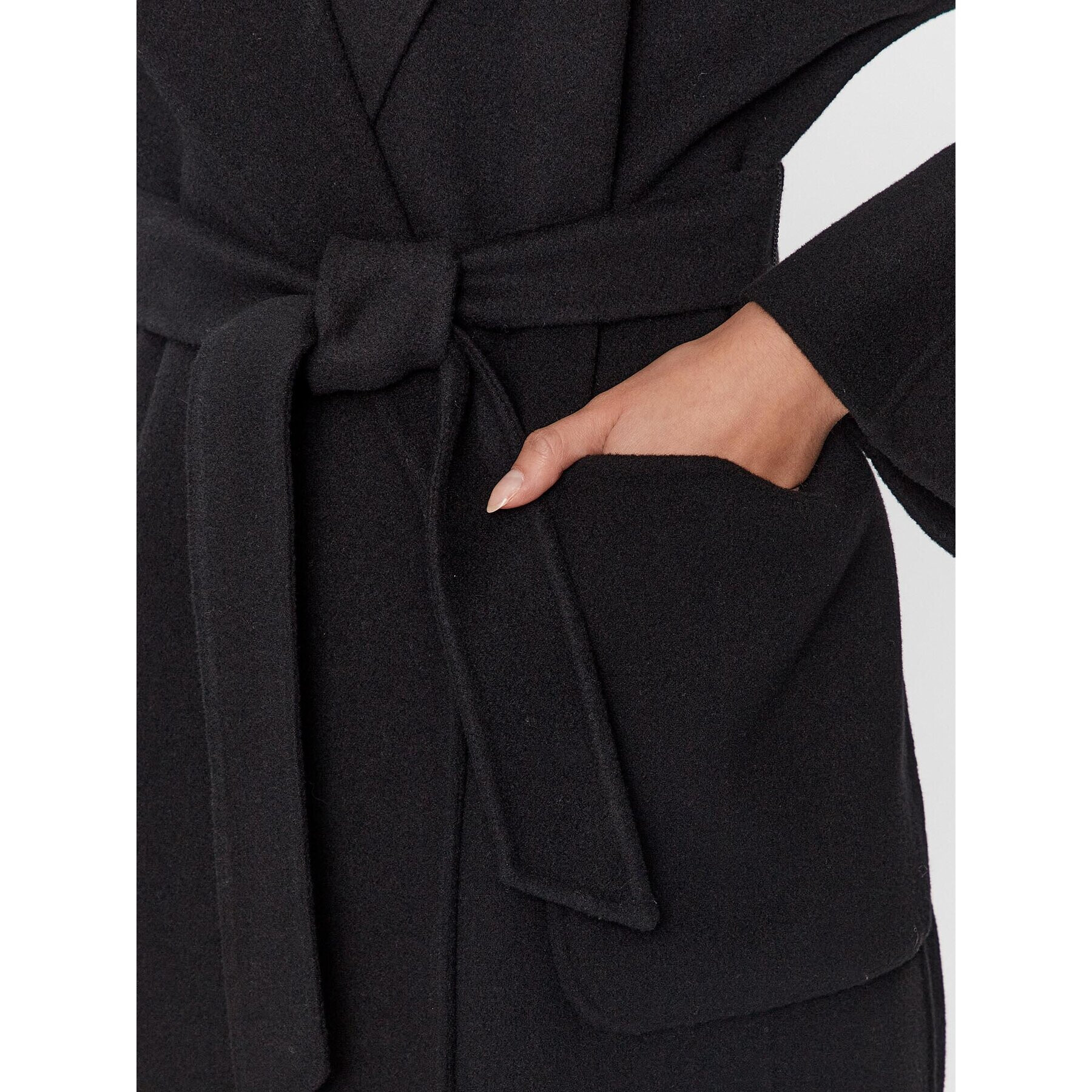 Weekend Max Mara Вълнено палто 2350160339 Черен Regular Fit - Pepit.bg