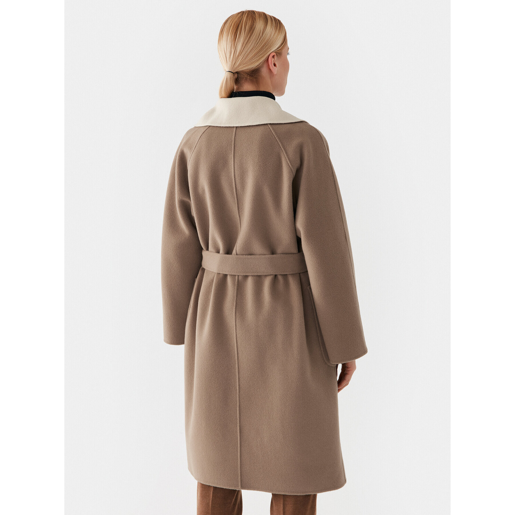 Weekend Max Mara Вълнено палто Rail 2350160239 Бежов Regular Fit - Pepit.bg