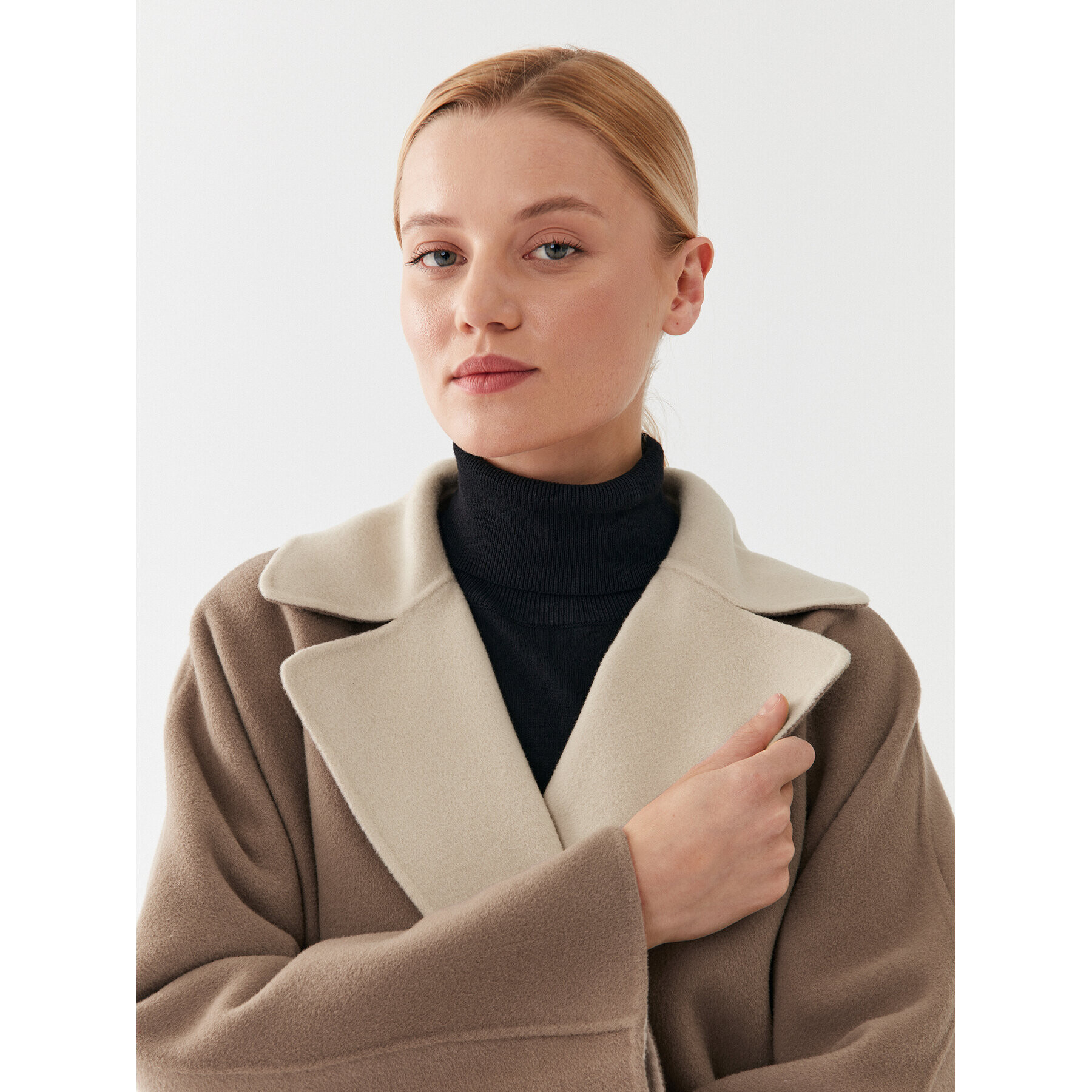 Weekend Max Mara Вълнено палто Rail 2350160239 Бежов Regular Fit - Pepit.bg