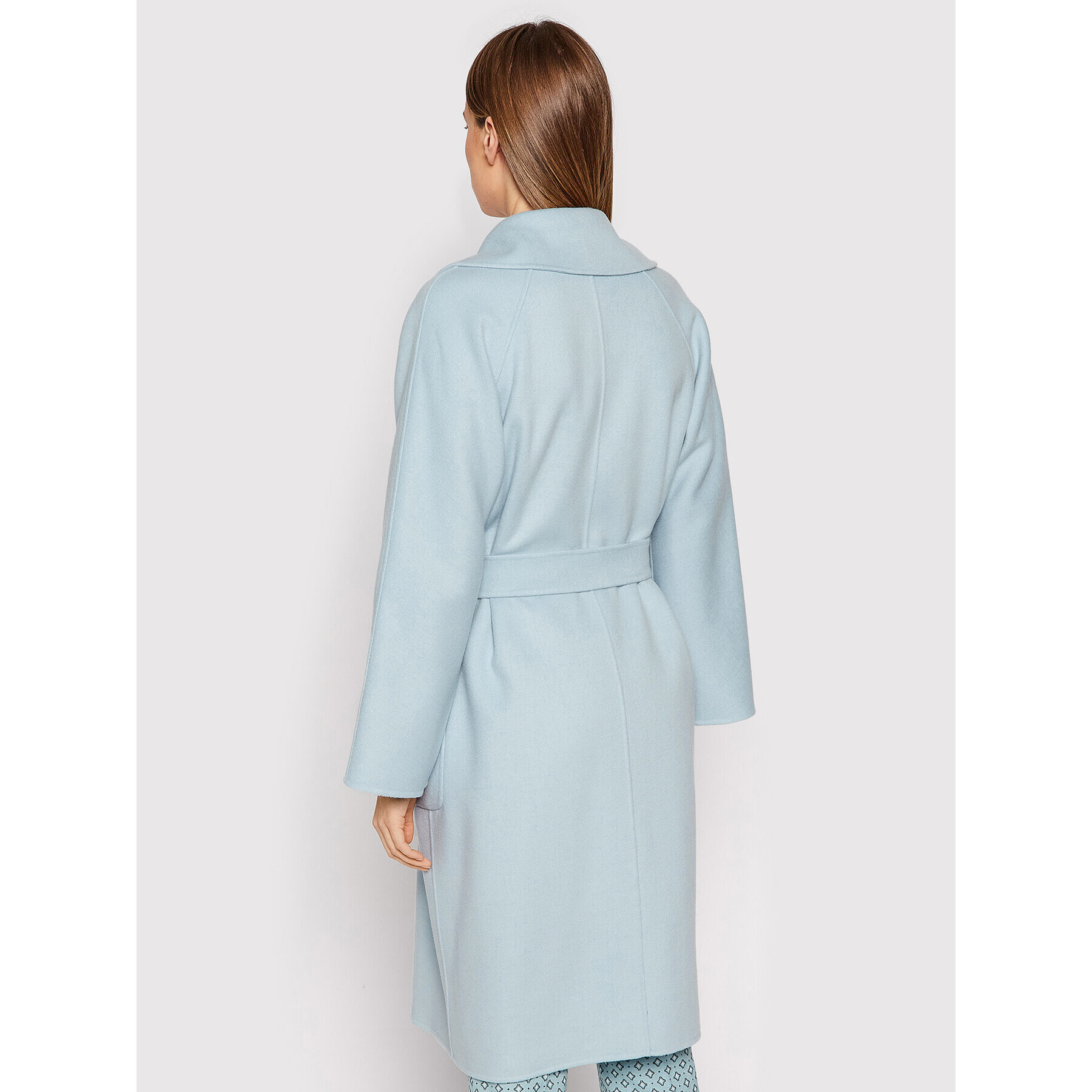 Weekend Max Mara Вълнено палто Selz 50110327 Син Regular Fit - Pepit.bg