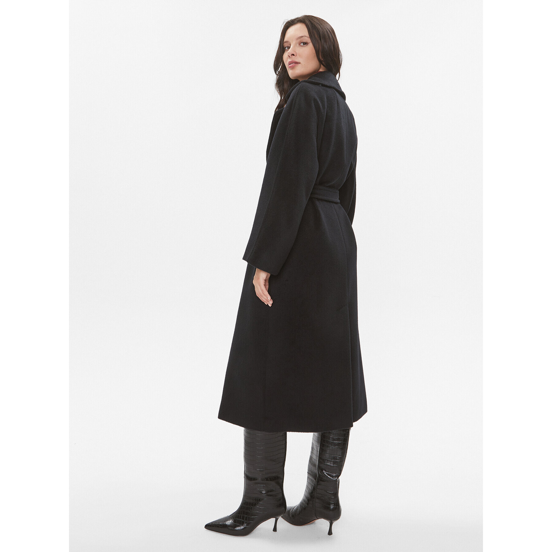 Weekend Max Mara Вълнено палто Tempera 2350161233 Черен Regular Fit - Pepit.bg