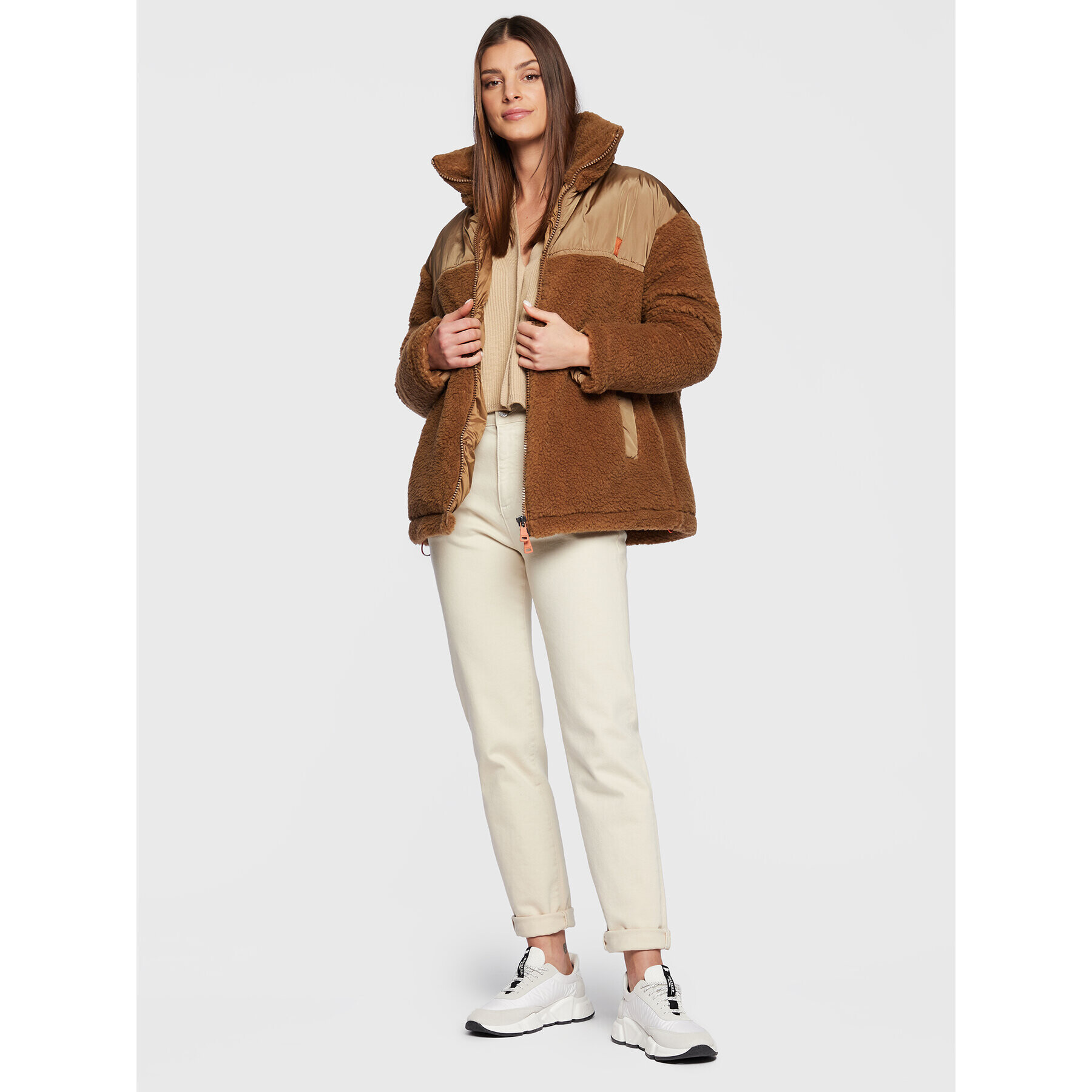 Weekend Max Mara Зимно яке Anabela 54860823 Кафяв Regular Fit - Pepit.bg