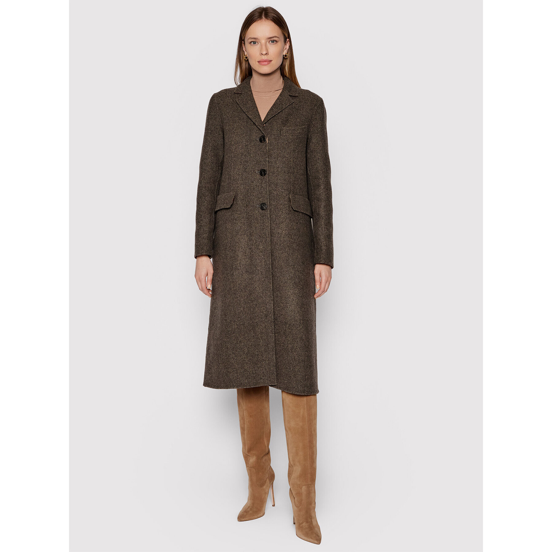 Weekend Max Mara Зимно палто Canale 50160119 Кафяв Regular Fit - Pepit.bg