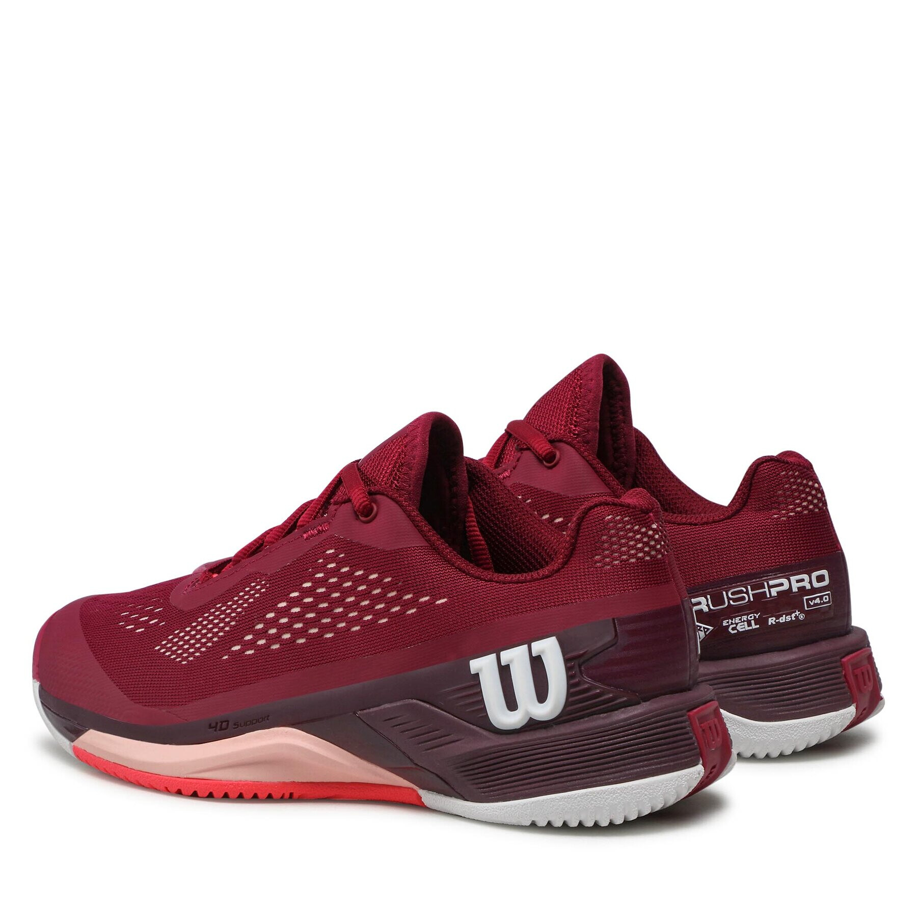 Wilson Обувки Rush Pro 4.0 W WRS330680 Бордо - Pepit.bg