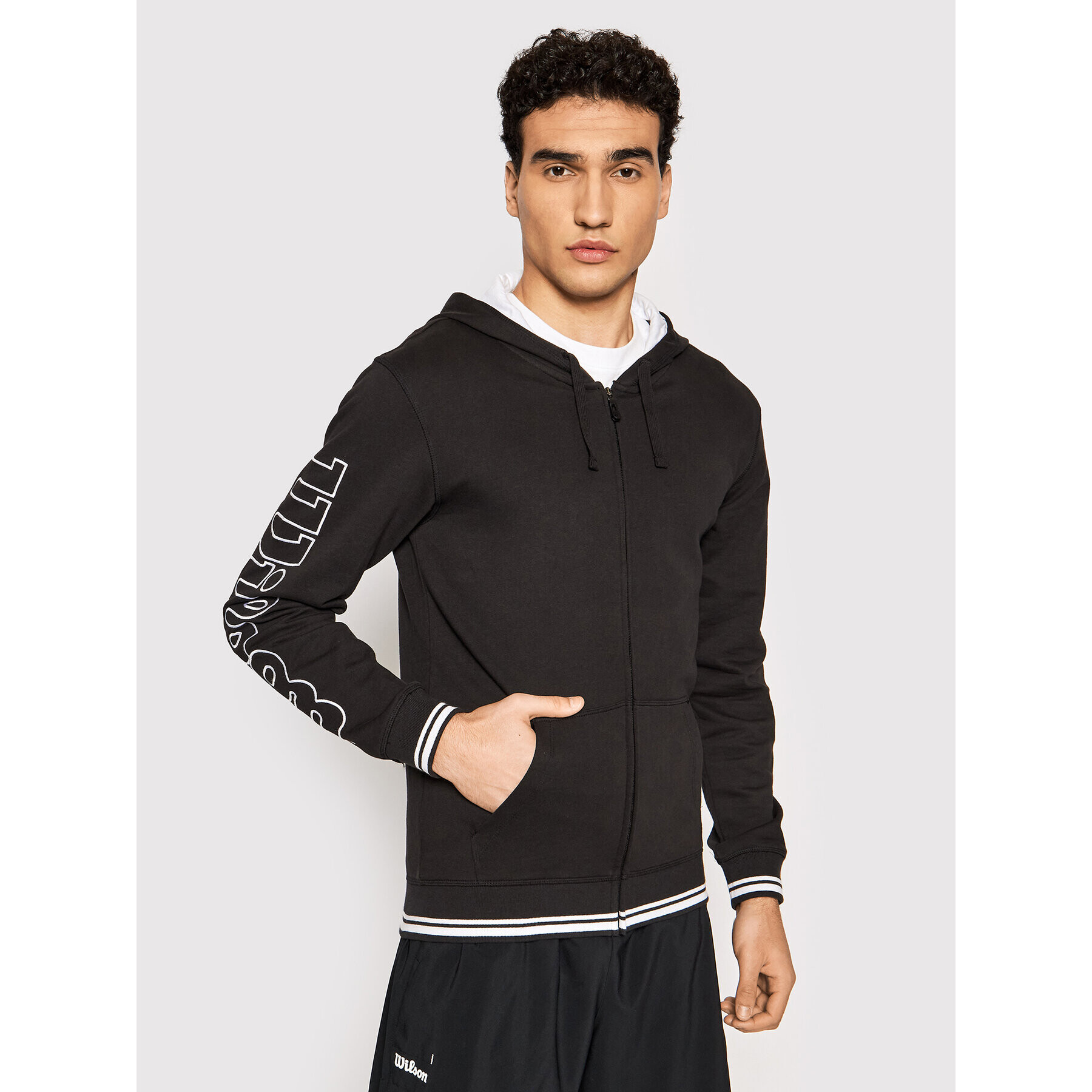 Wilson Суитшърт Team II Fz WRA794501 Черен Regular Fit - Pepit.bg