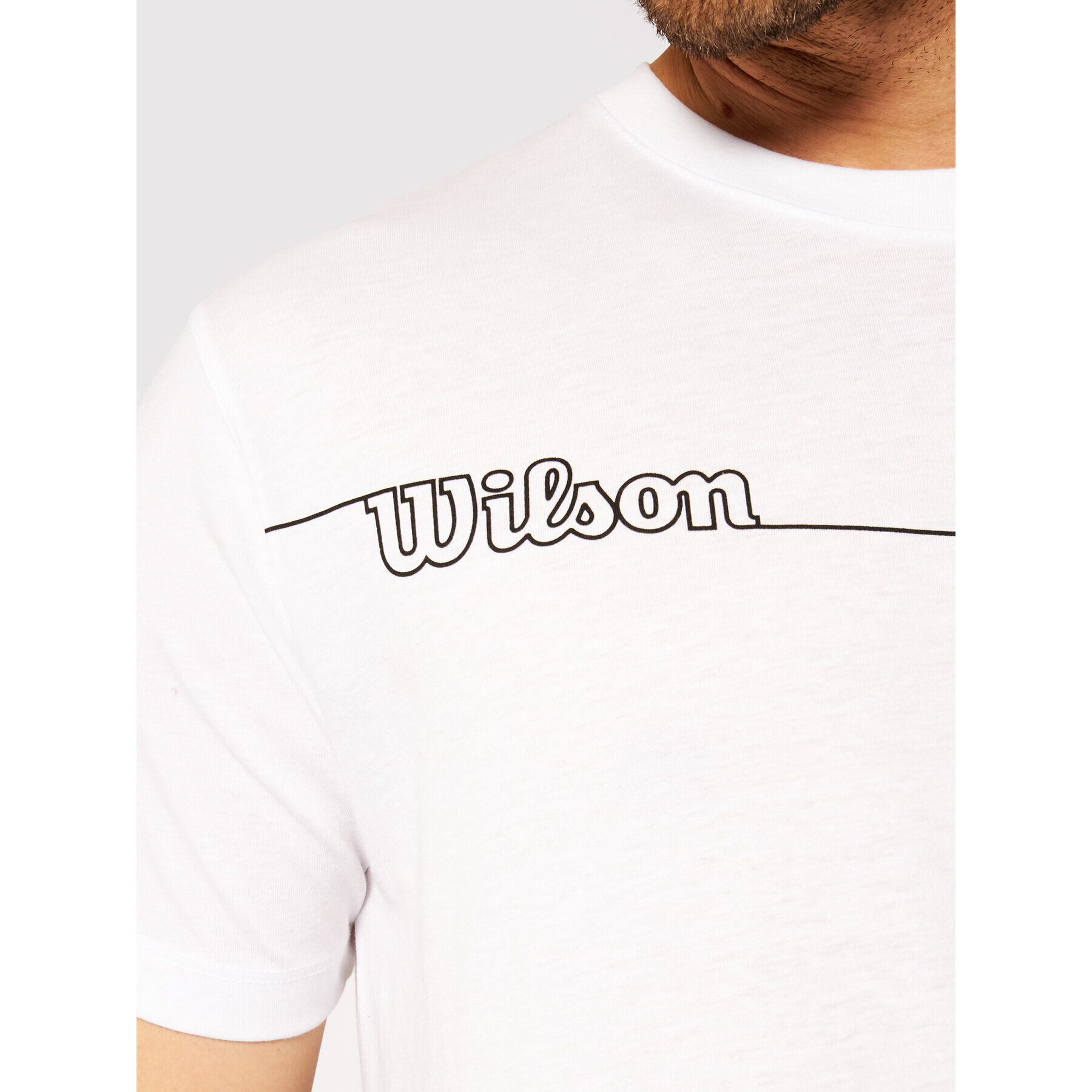 Wilson Тишърт M Team II Tech WRA794602 Бял Regular Fit - Pepit.bg
