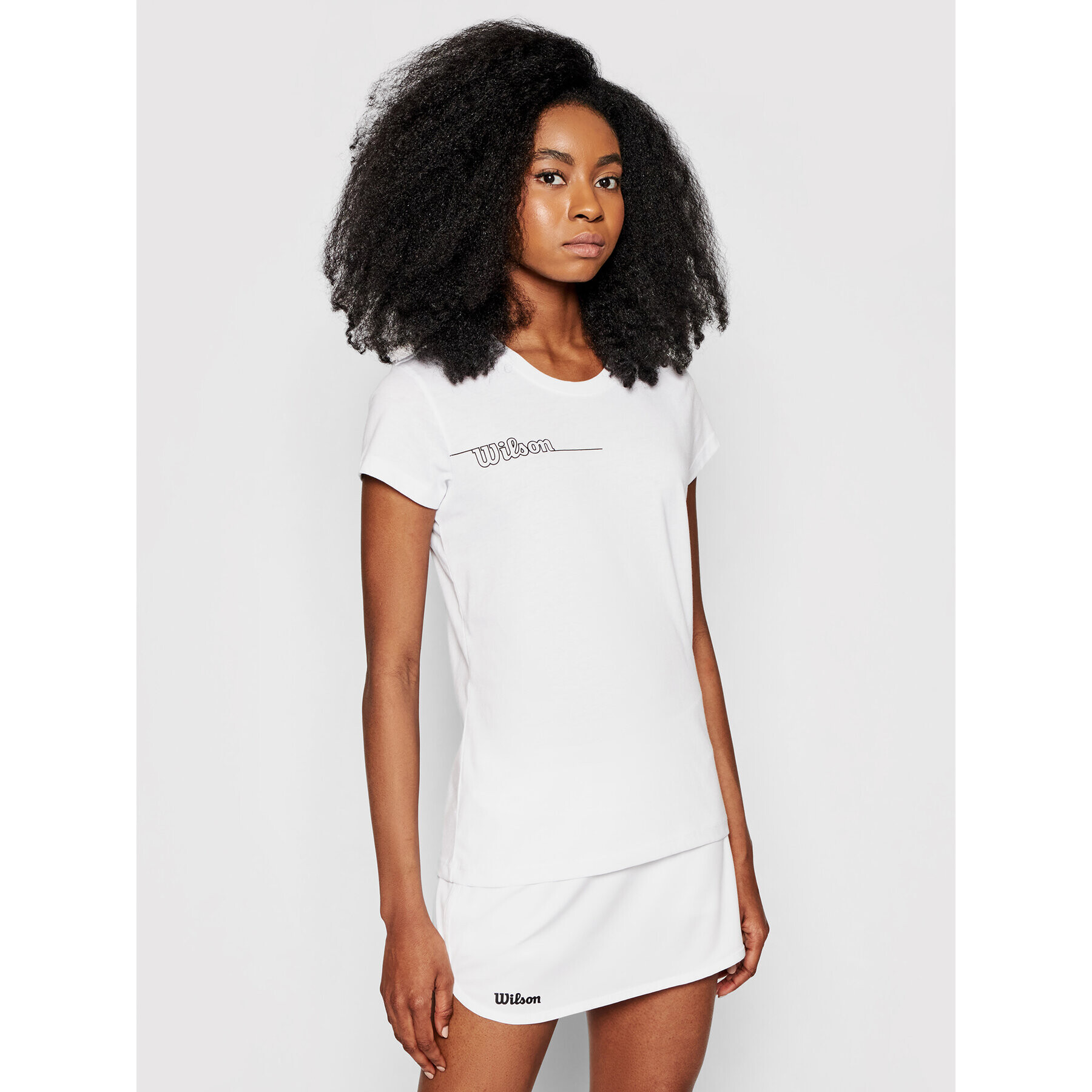 Wilson Тишърт W Team II Tech Tee WRA795402 Бял Regular Fit - Pepit.bg