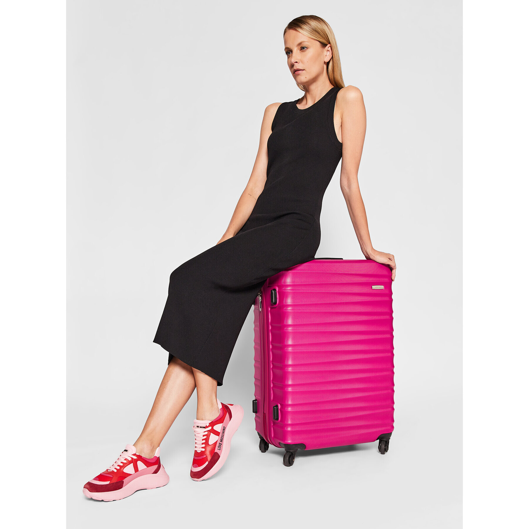 WITTCHEN Голям твърд куфар 56-3A-313-34 Розов - Pepit.bg