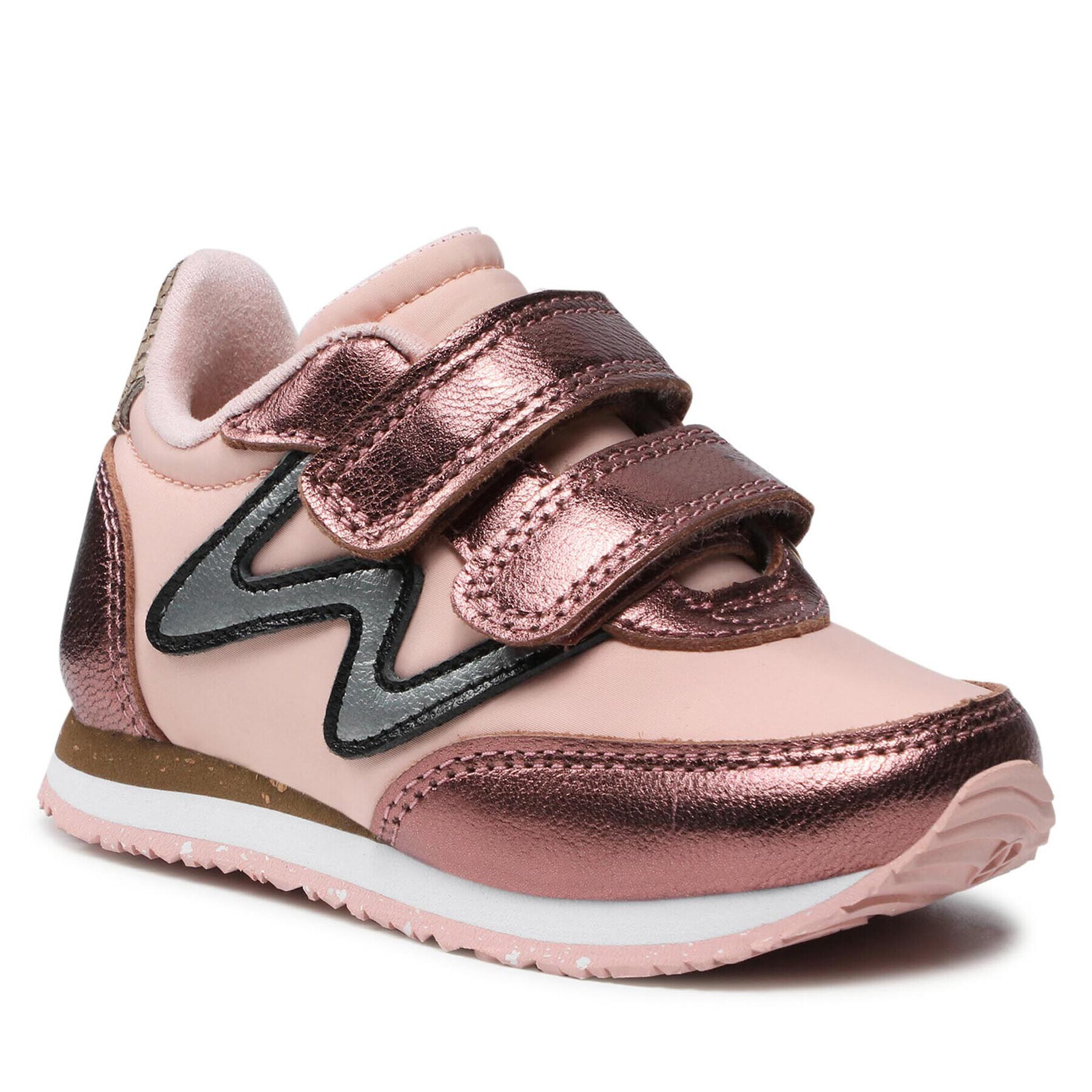 Woden Сникърси Manu Metallic WK083-769 Розов - Pepit.bg