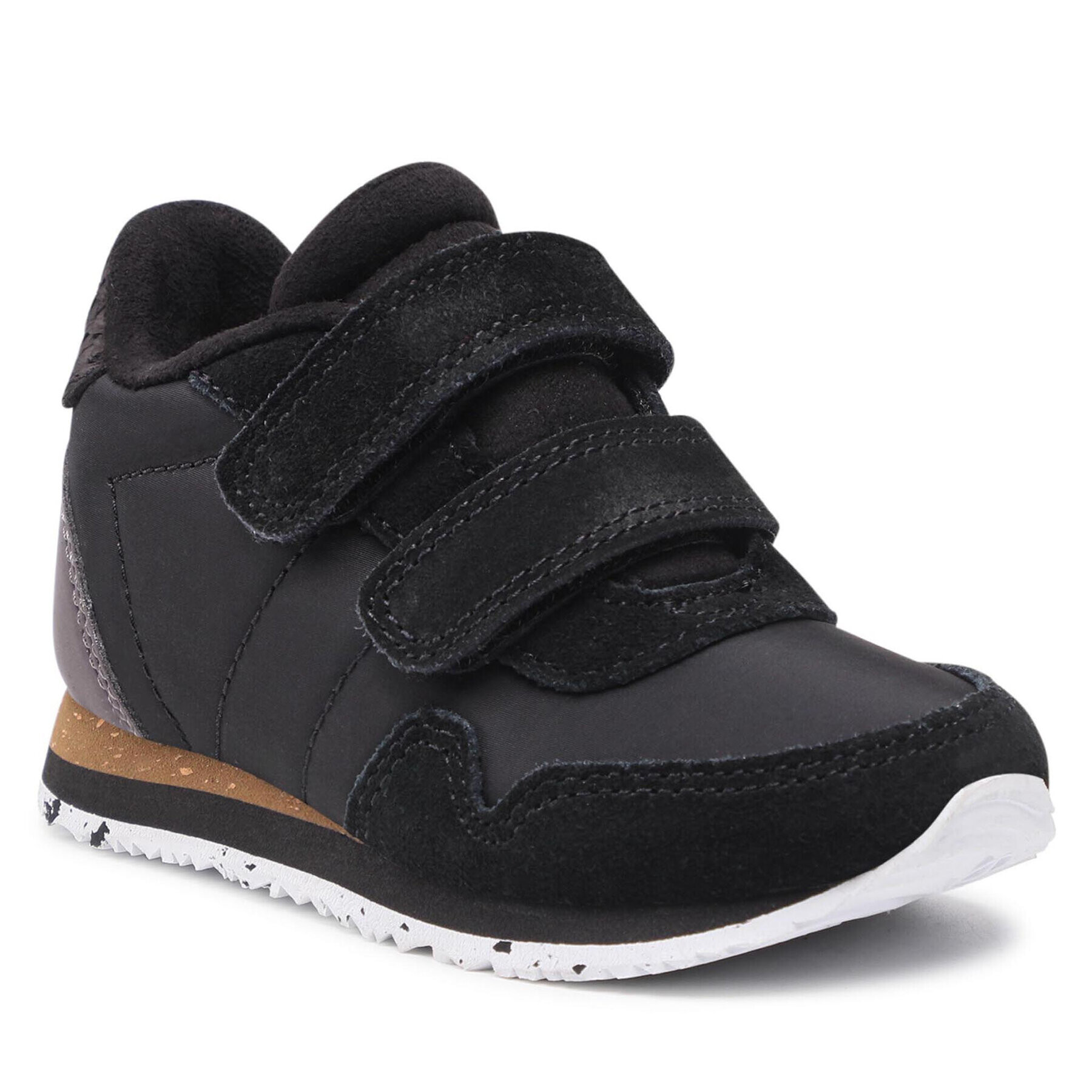 Woden Сникърси Nor Suede WK065-020 Черен - Pepit.bg