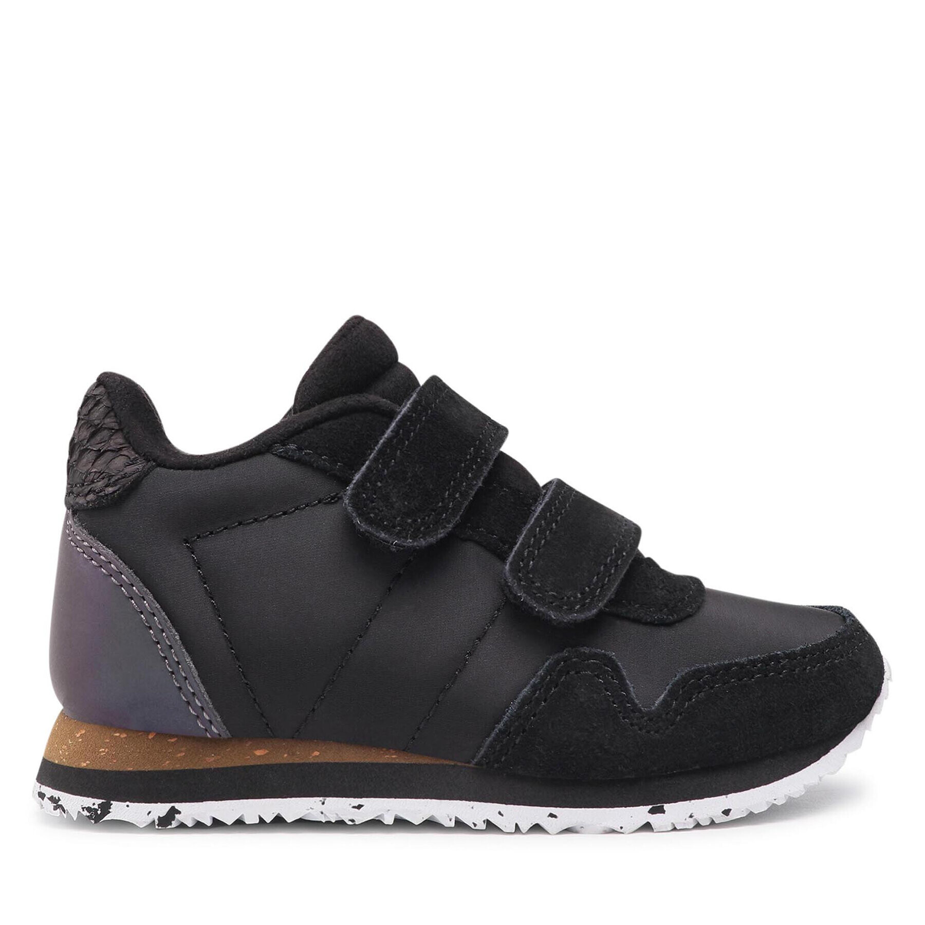 Woden Сникърси Nor Suede WK065-020 Черен - Pepit.bg