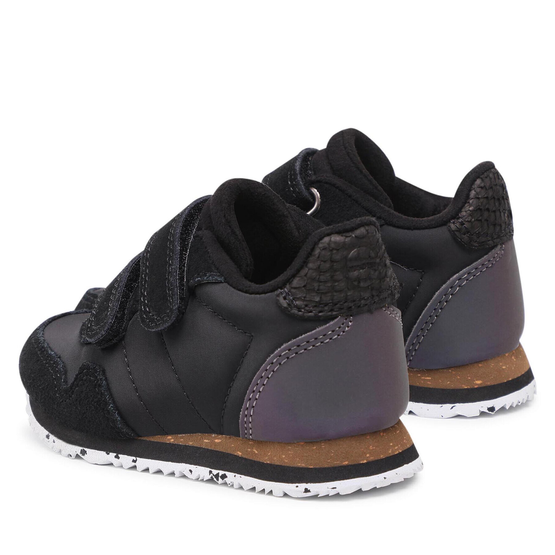 Woden Сникърси Nor Suede WK065-020 Черен - Pepit.bg