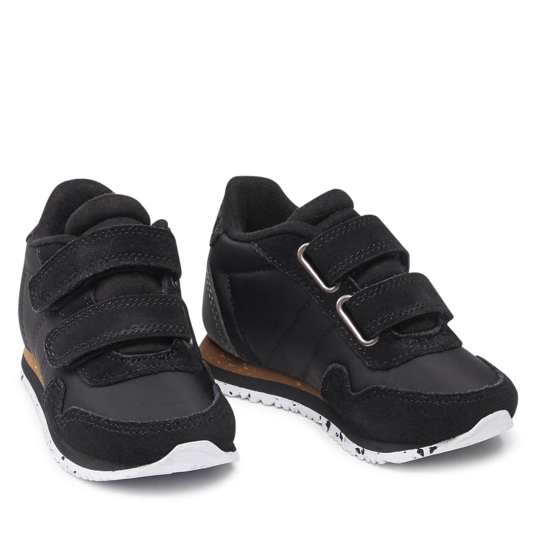 Woden Сникърси Nor Suede WK065-020 Черен - Pepit.bg