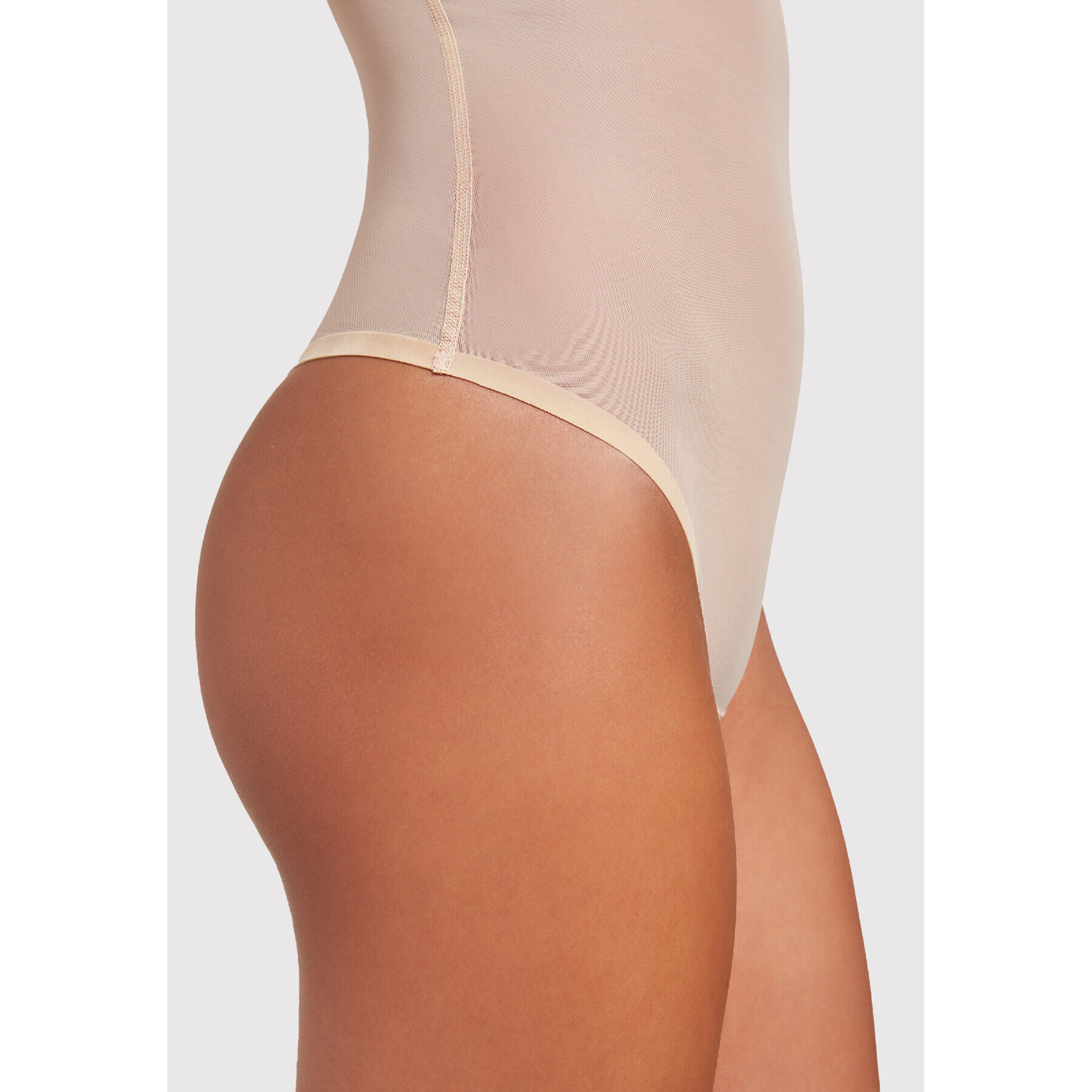 Wolford Боди Tulle 79042 Бежов - Pepit.bg