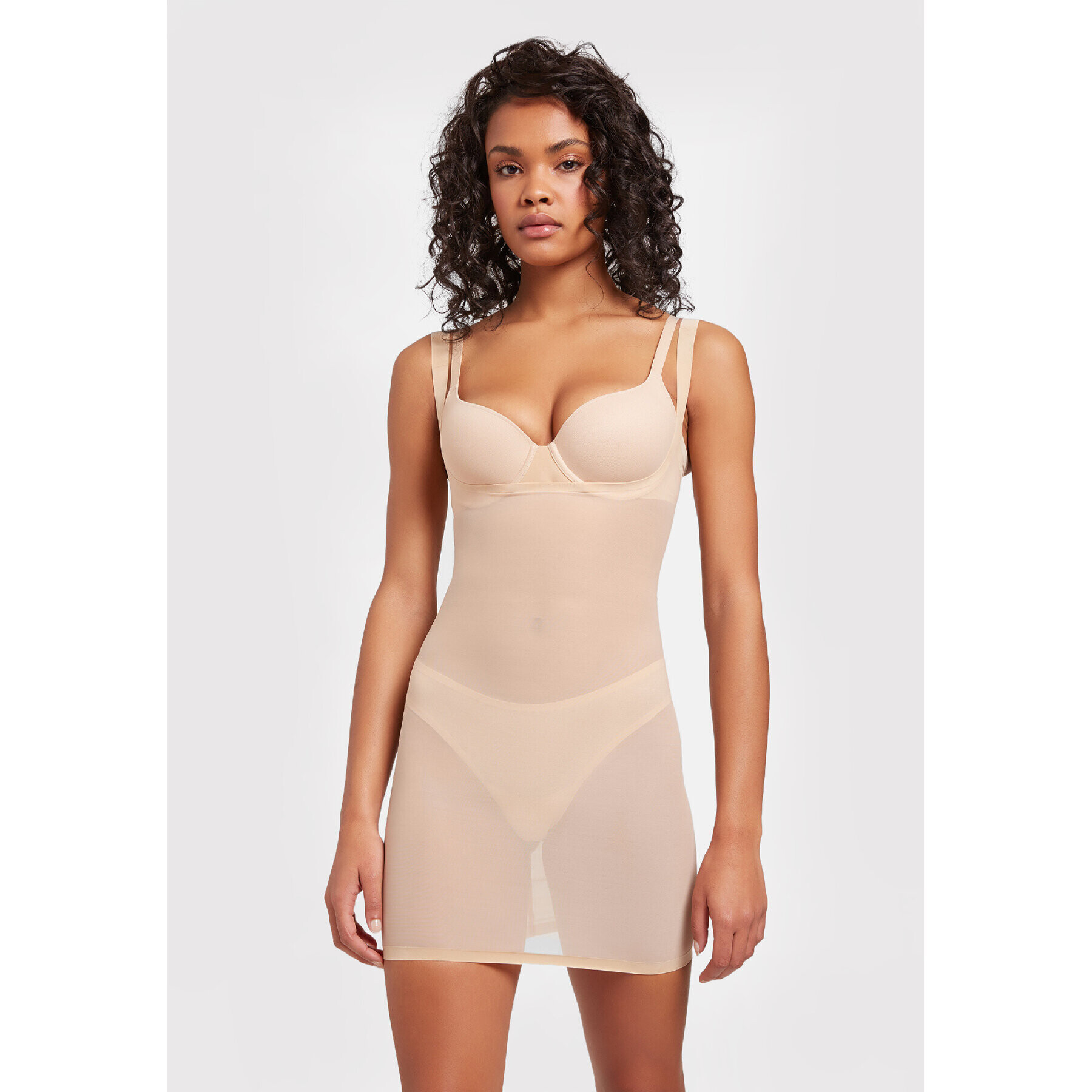 Wolford Моделираща фуста Tulle 59676 Бежов - Pepit.bg