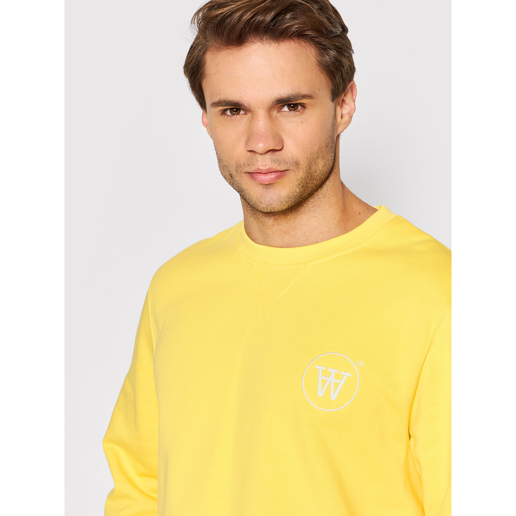 Wood Wood Суитшърт Tye Circle 10295603-2424 Жълт Regular Fit - Pepit.bg