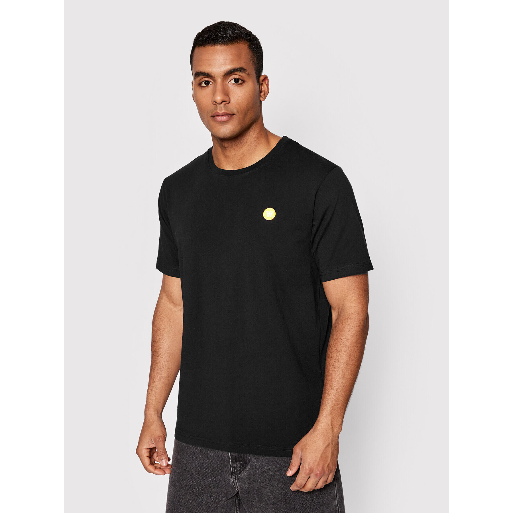 Wood Wood Тишърт Ace 10005700-2222 Черен Regular Fit - Pepit.bg