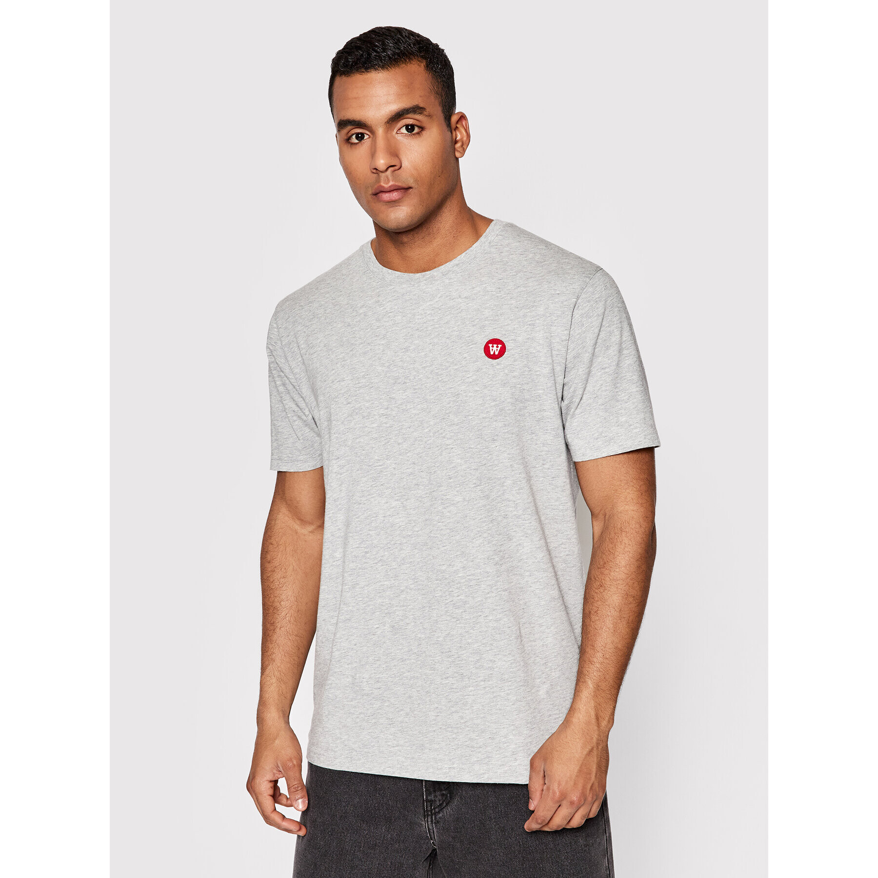 Wood Wood Тишърт Ace 10005700-2222 Сив Regular Fit - Pepit.bg